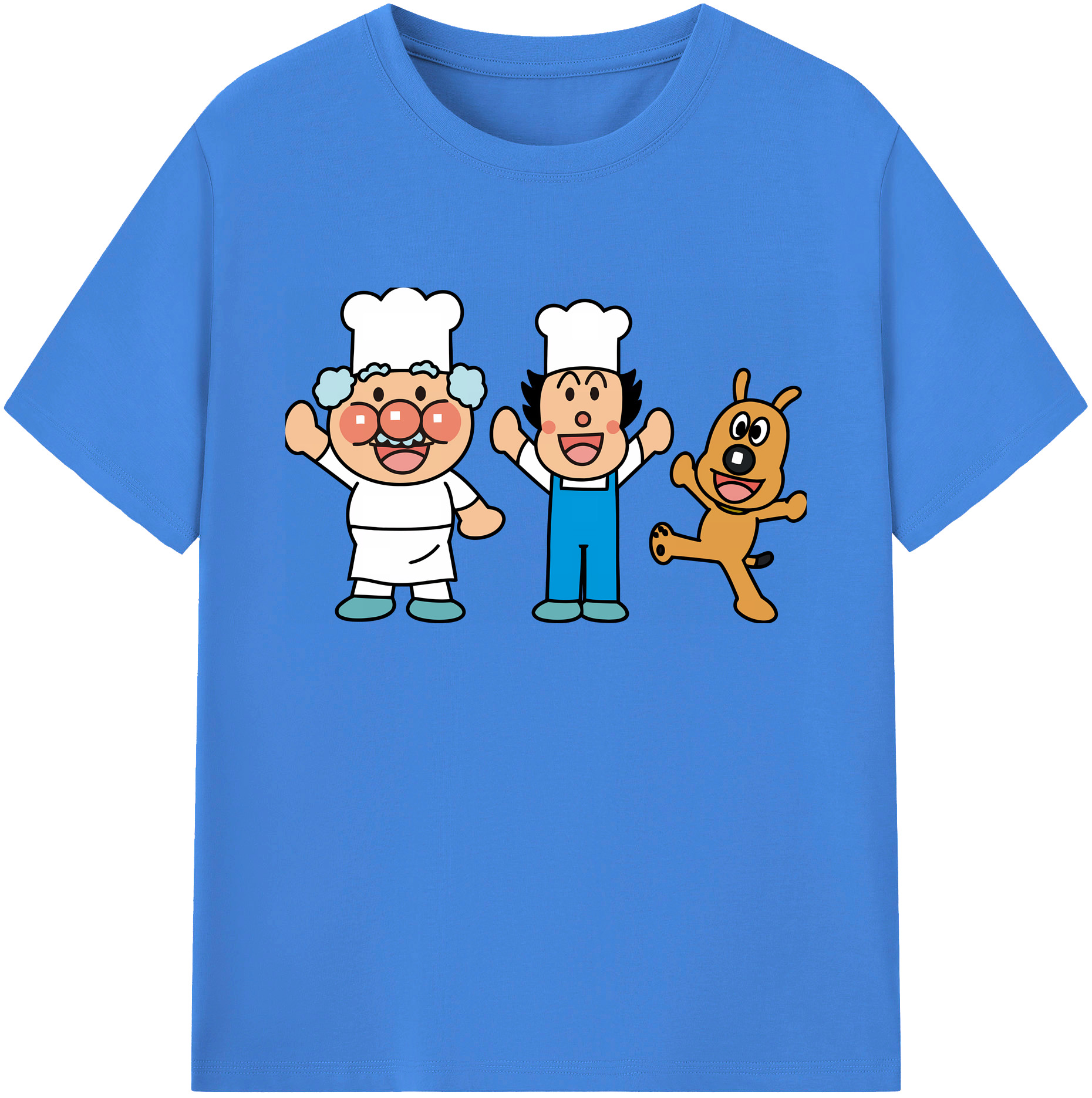 （画像用） アンパンマン Anpanman 綿100％ メンズ半袖Tシャツ｜肌触りやわらか＆通気性