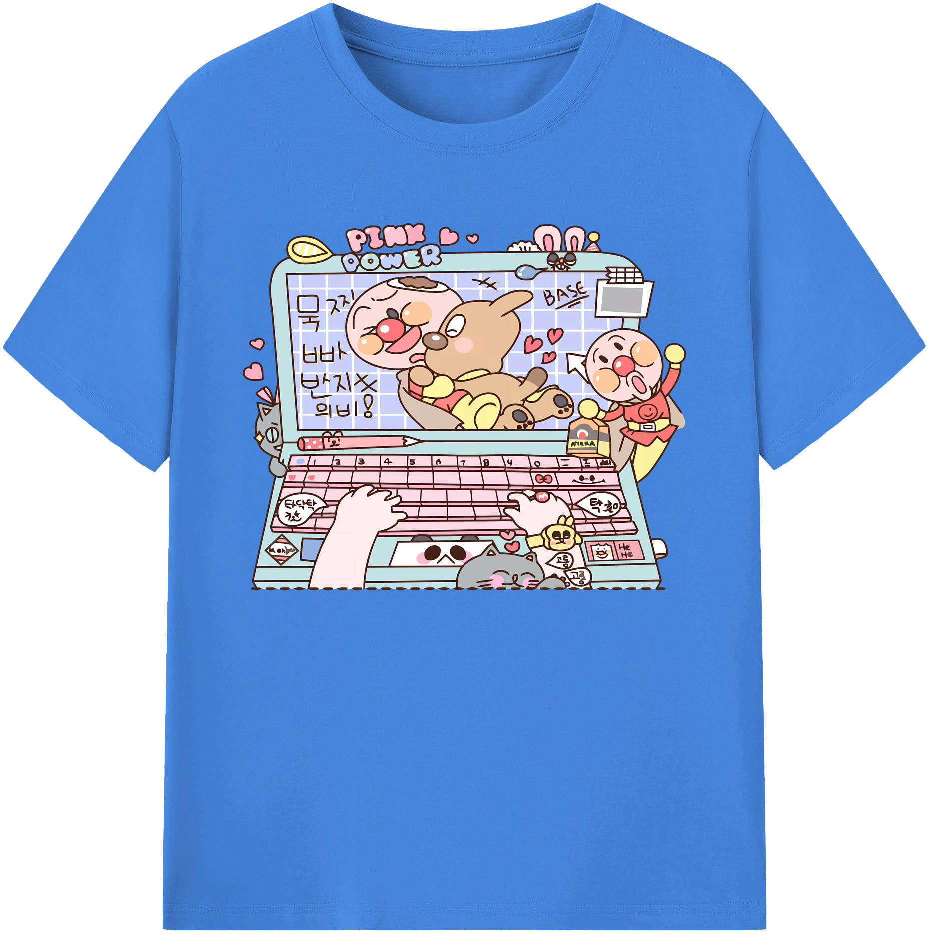 （画像用） アンパンマン Anpanman 綿100％ メンズ半袖Tシャツ｜肌触りやわらか＆通気性