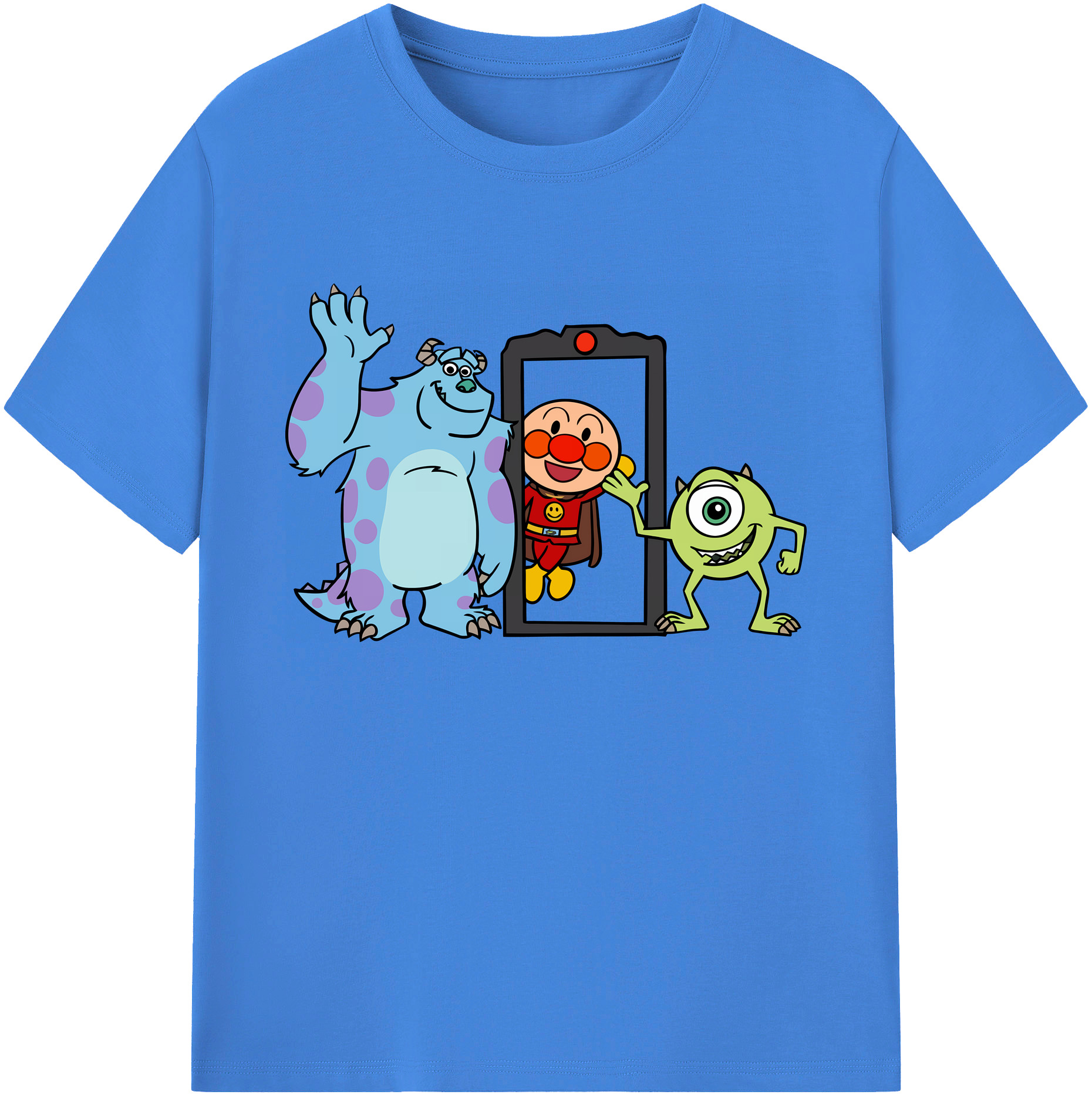 （画像用） アンパンマン Anpanman 綿100％ メンズ半袖Tシャツ｜肌触りやわらか＆通気性