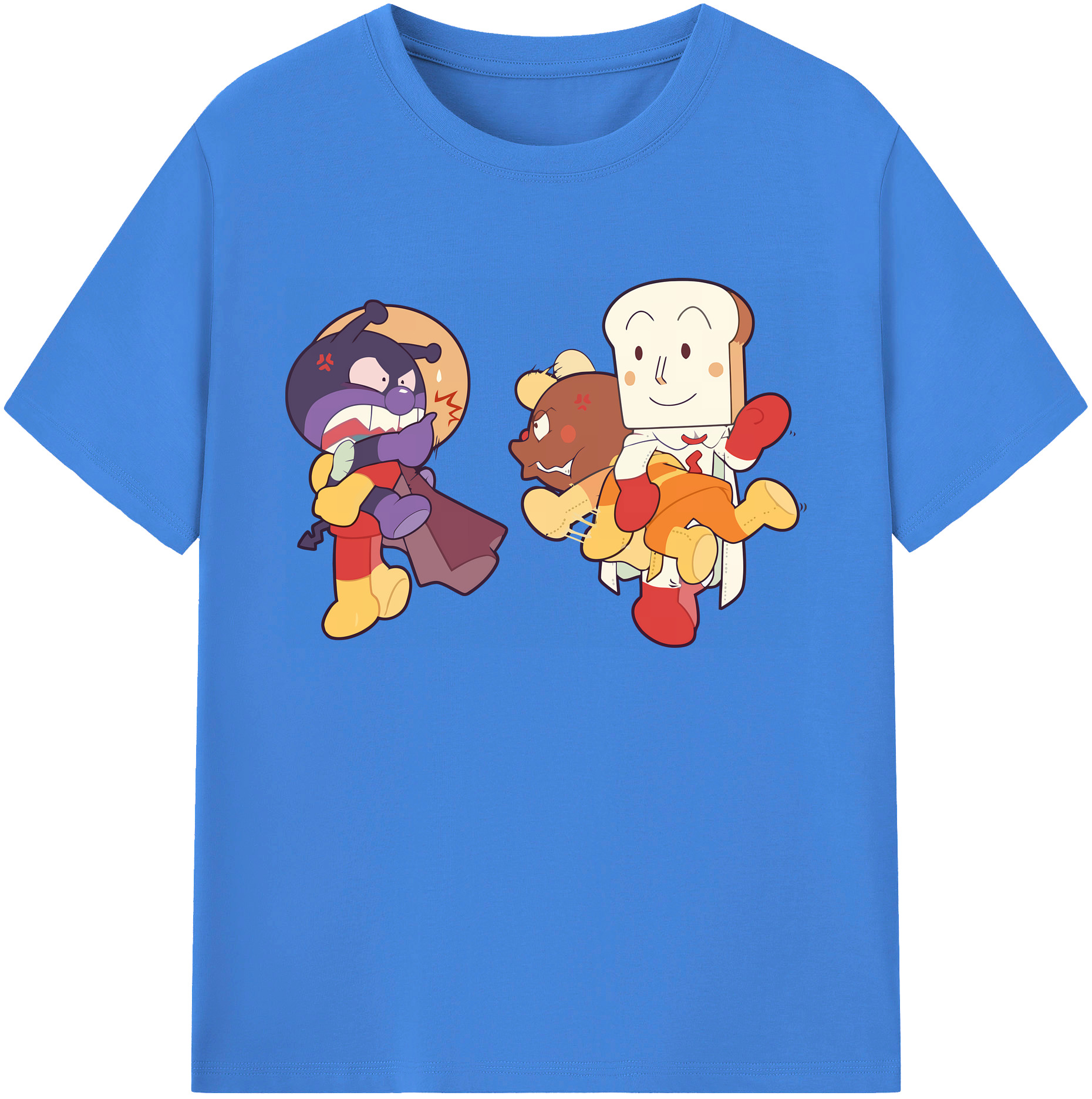（画像用） アンパンマン Anpanman 綿100％ メンズ半袖Tシャツ｜肌触りやわらか＆通気性