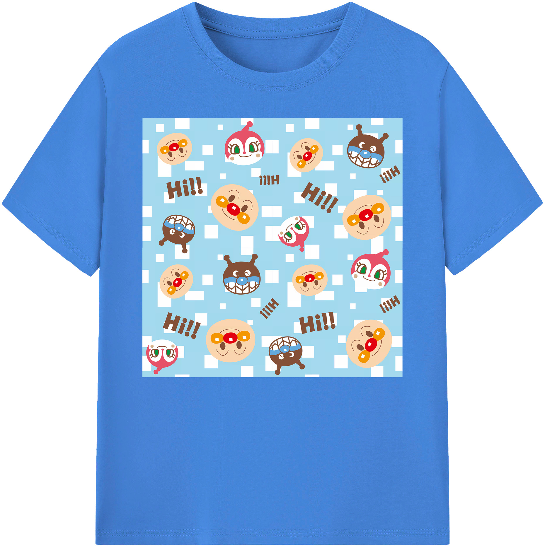 （画像用） アンパンマン Anpanman 綿100％ メンズ半袖Tシャツ｜肌触りやわらか＆通気性