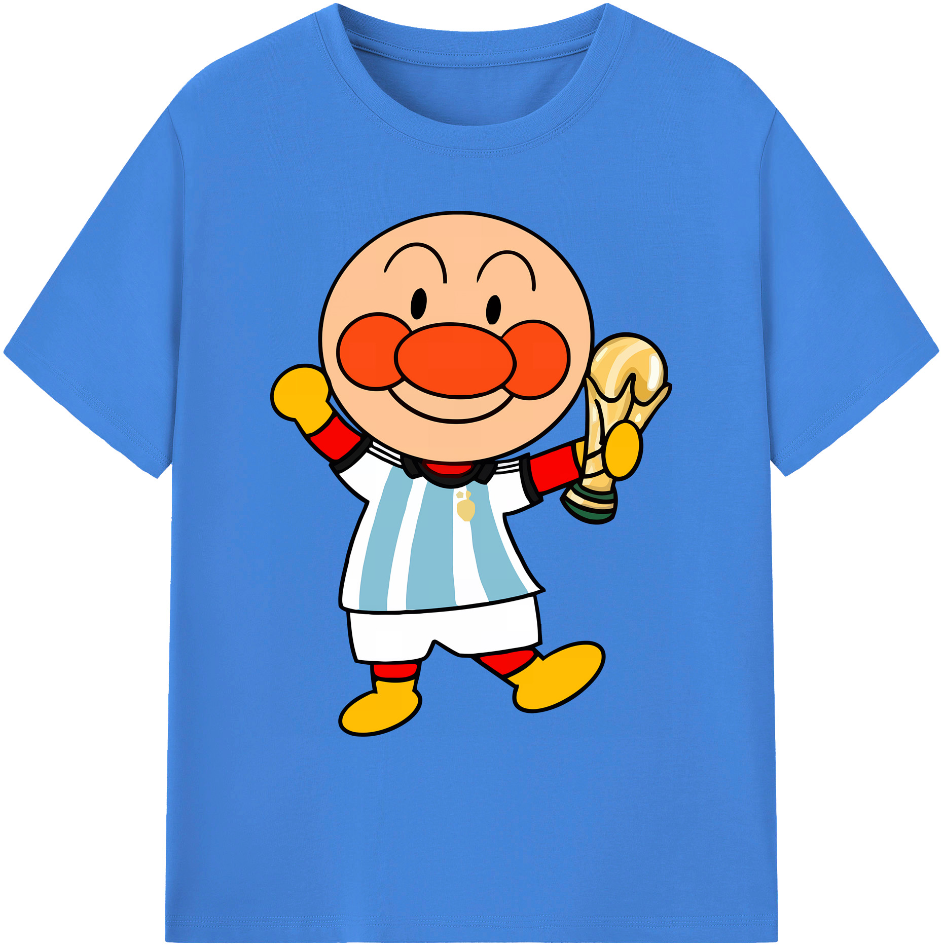 （画像用） アンパンマン Anpanman 綿100％ メンズ半袖Tシャツ｜肌触りやわらか＆通気性