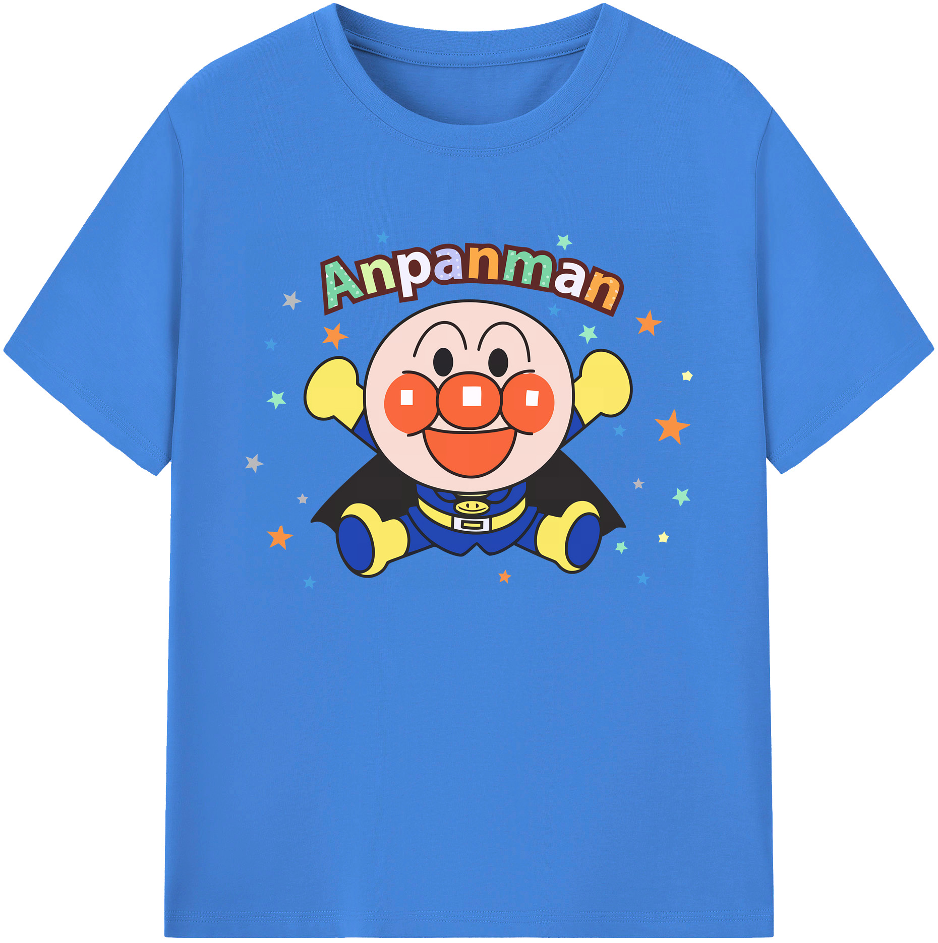 （画像用） アンパンマン Anpanman 綿100％ メンズ半袖Tシャツ｜肌触りやわらか＆通気性