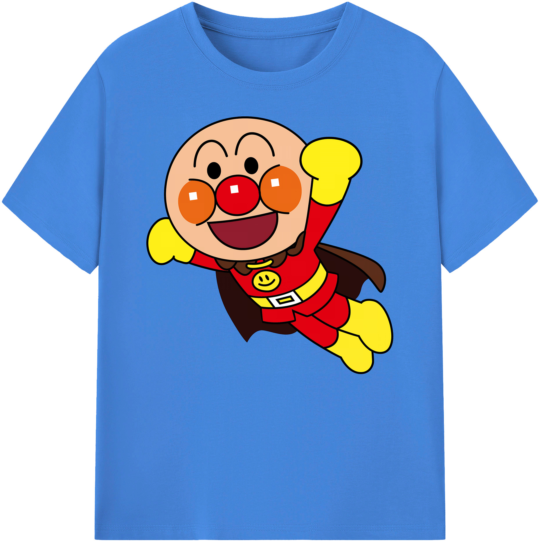 （画像用） アンパンマン Anpanman 綿100％ メンズ半袖Tシャツ｜肌触りやわらか＆通気性