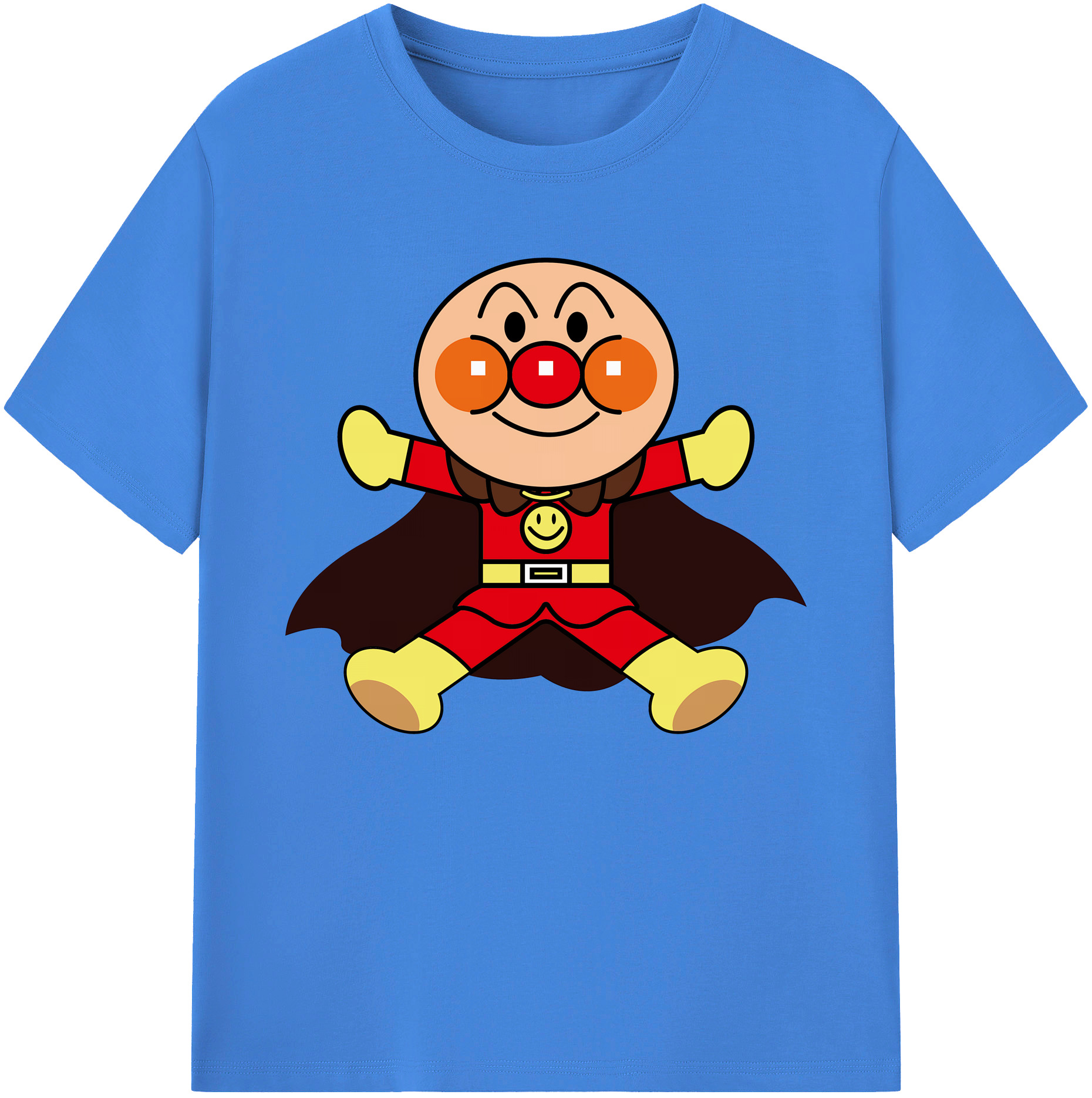 （画像用） アンパンマン Anpanman 綿100％ メンズ半袖Tシャツ｜肌触りやわらか＆通気性