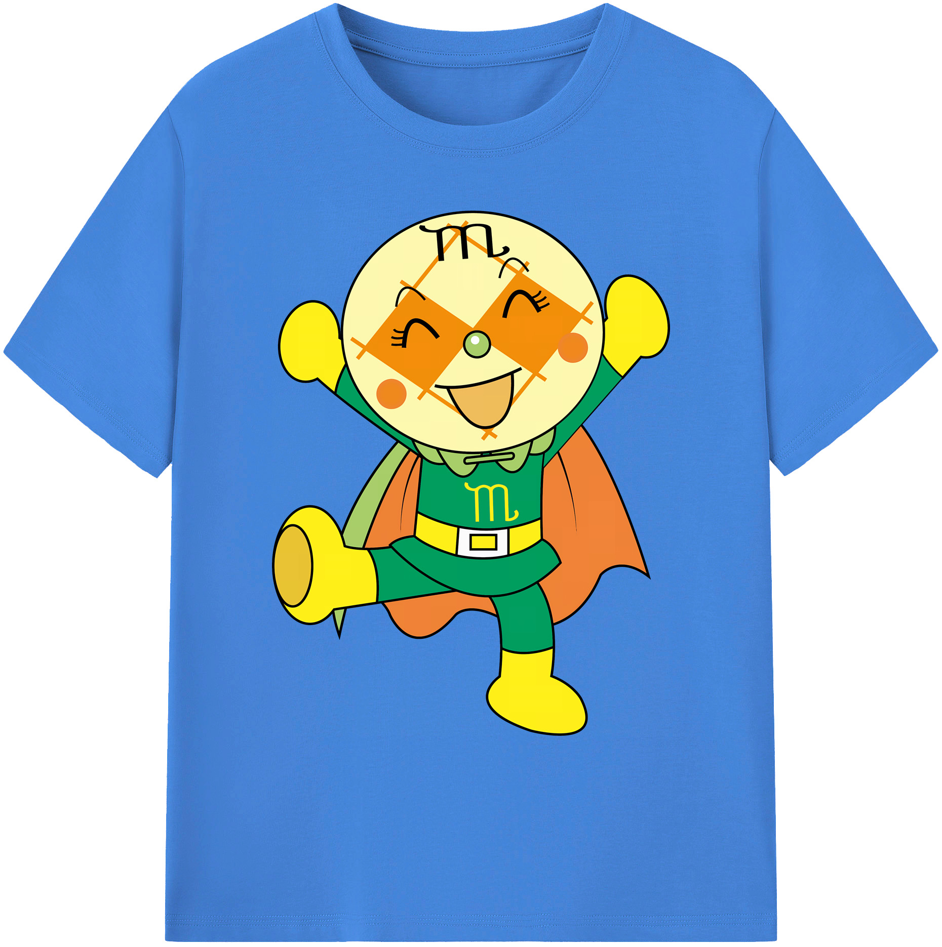 （画像用） アンパンマン Anpanman 綿100％ メンズ半袖Tシャツ｜肌触りやわらか＆通気性