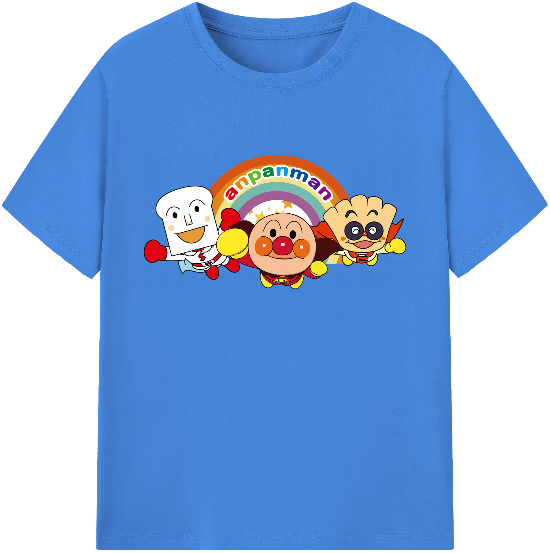 （画像用） アンパンマン Anpanman 綿100％ メンズ半袖Tシャツ｜肌触りやわらか＆通気性