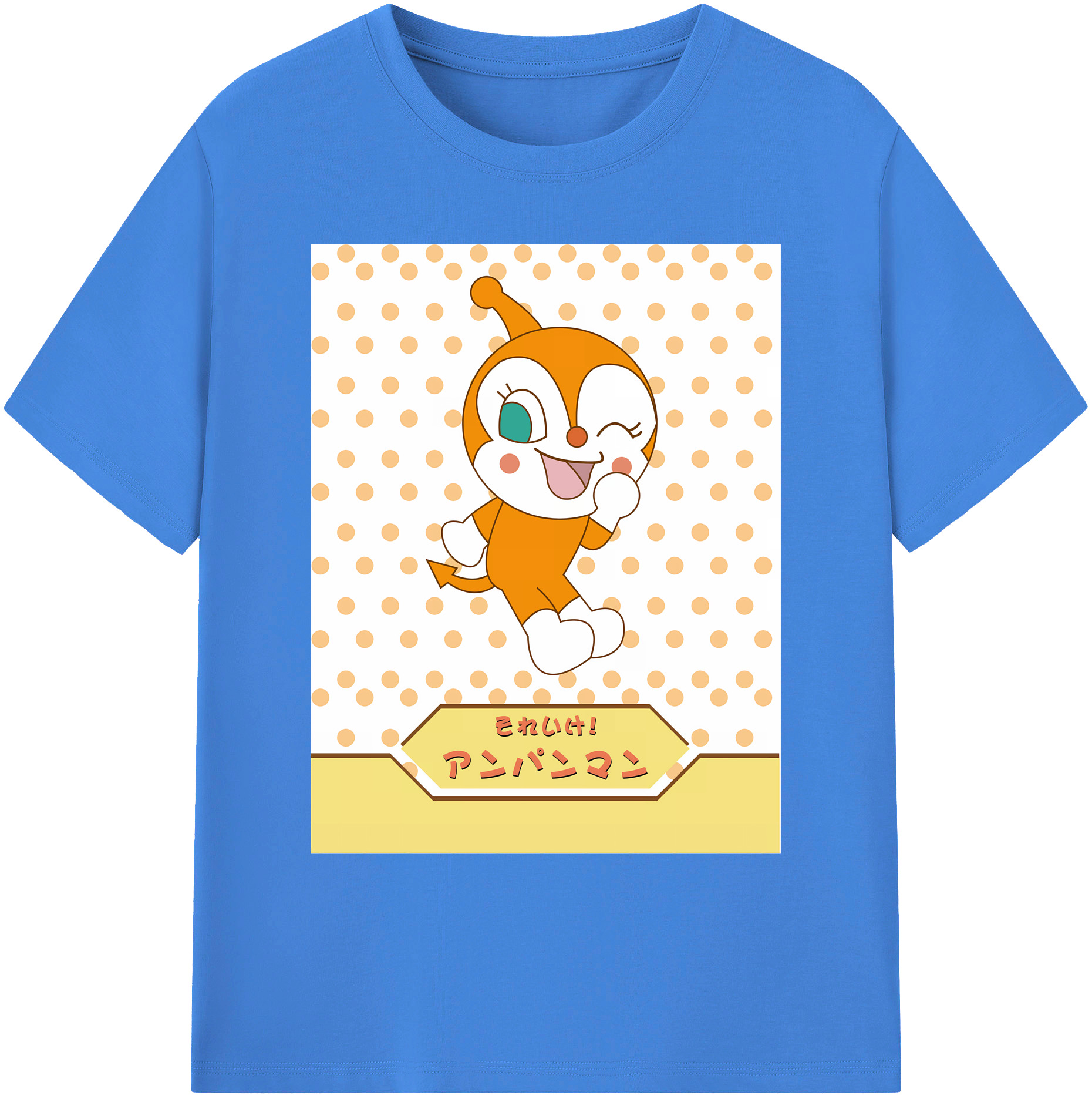 （画像用） アンパンマン Anpanman 綿100％ メンズ半袖Tシャツ｜肌触りやわらか＆通気性