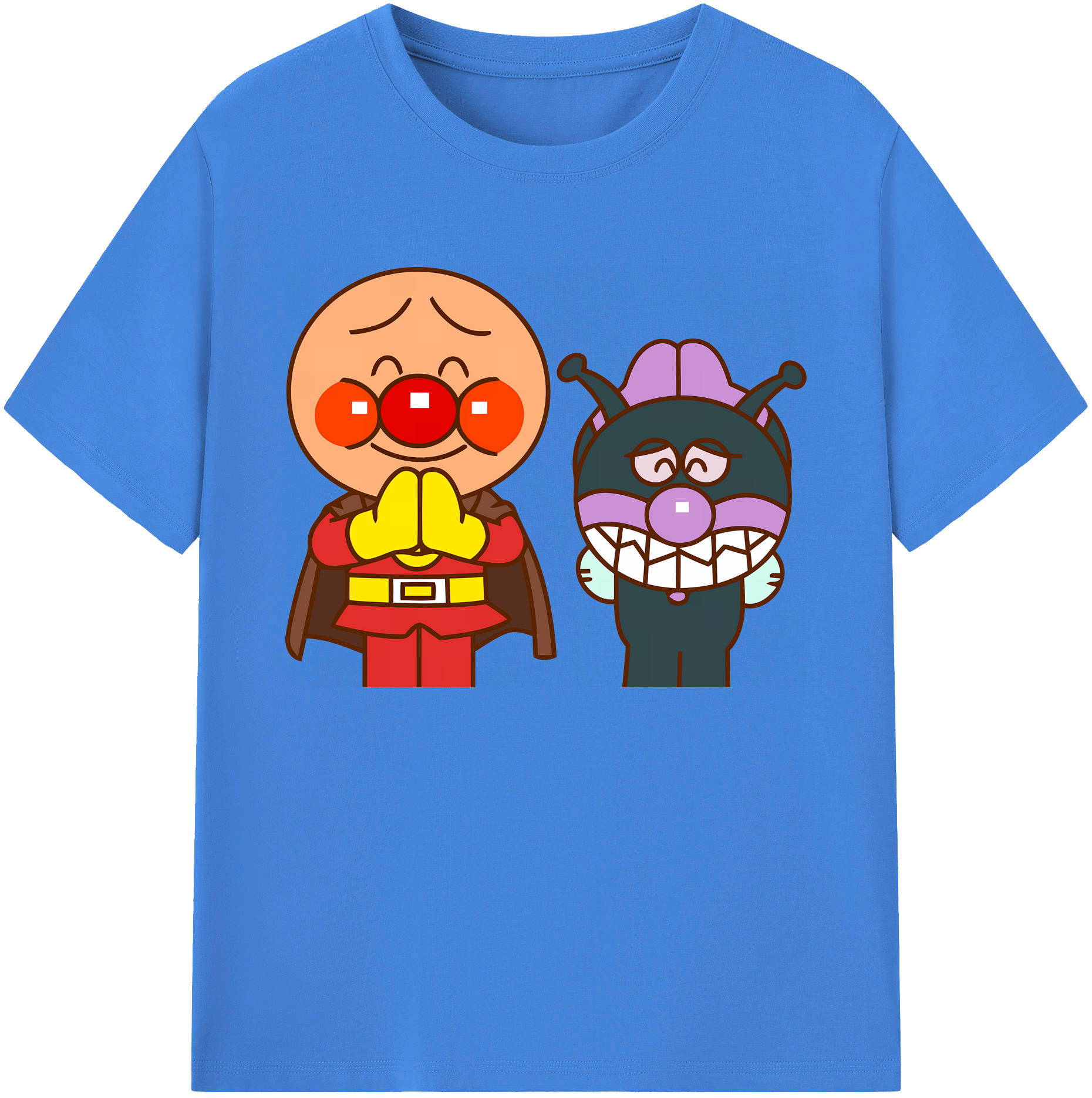 （画像用） アンパンマン Anpanman 綿100％ メンズ半袖Tシャツ｜肌触りやわらか＆通気性