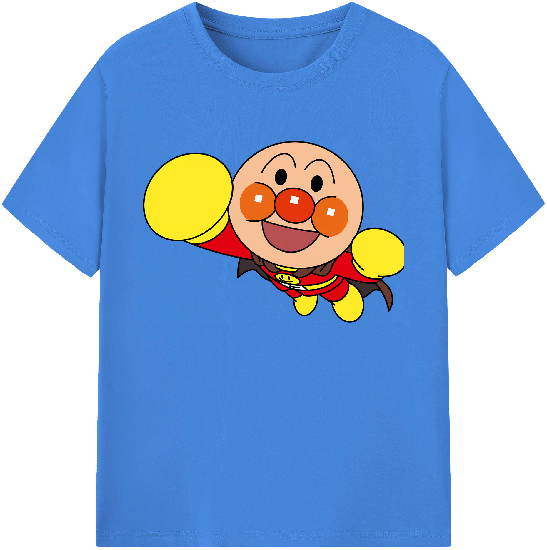 （画像用） アンパンマン Anpanman 綿100％ メンズ半袖Tシャツ｜肌触りやわらか＆通気性