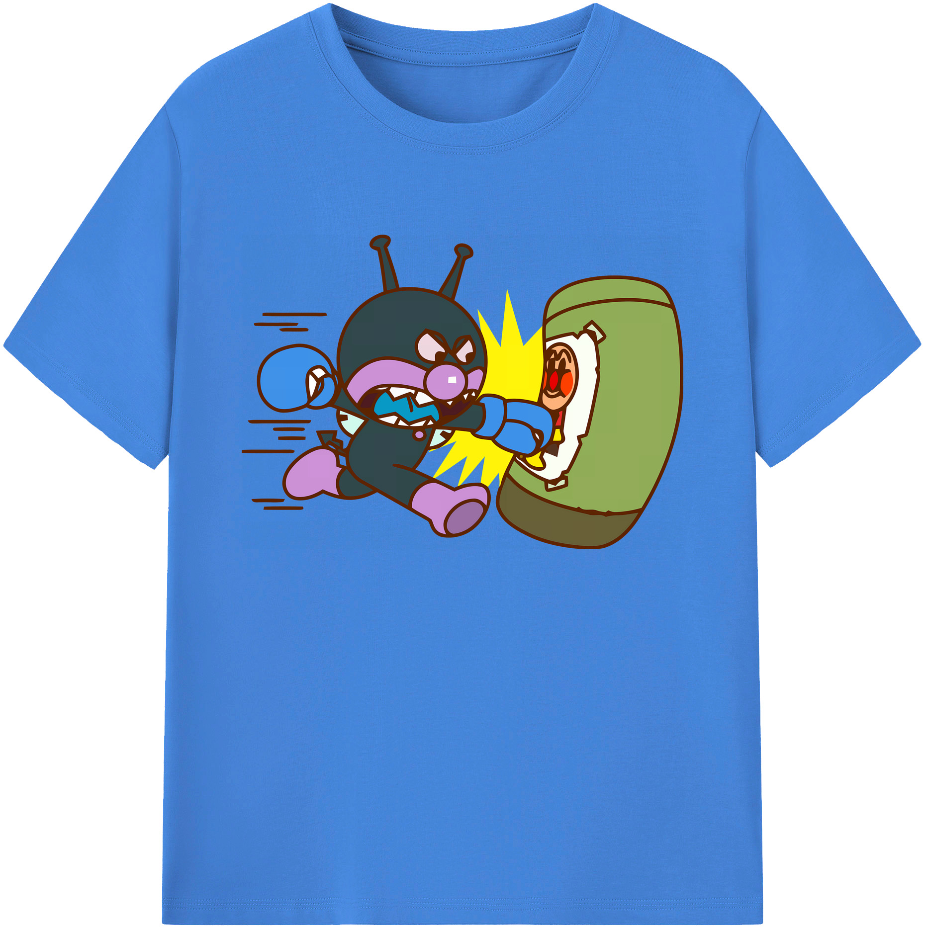（画像用） アンパンマン Anpanman 綿100％ メンズ半袖Tシャツ｜肌触りやわらか＆通気性