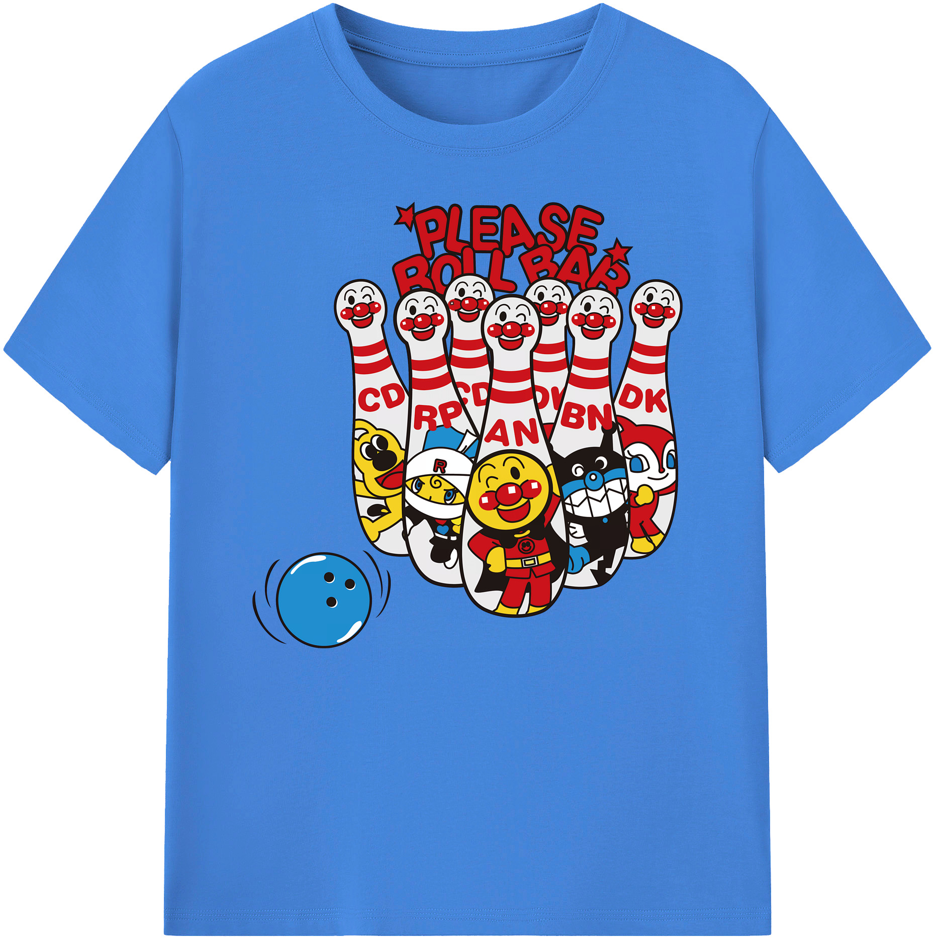 （画像用） アンパンマン Anpanman 綿100％ メンズ半袖Tシャツ｜肌触りやわらか＆通気性