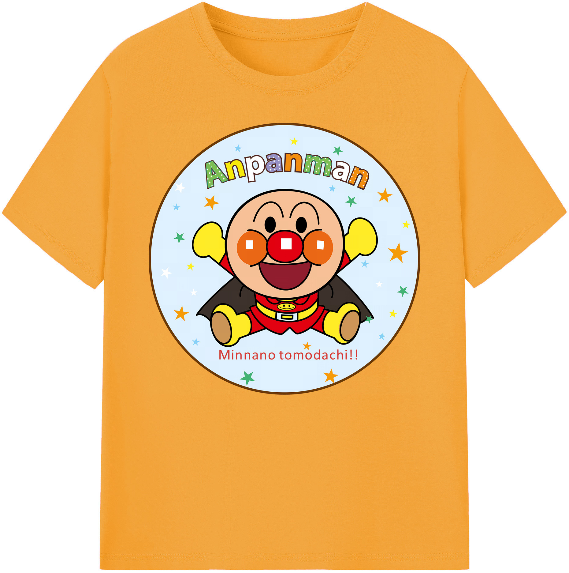 （画像用） アンパンマン Anpanman 綿100％ メンズ半袖Tシャツ｜肌触りやわらか＆通気性