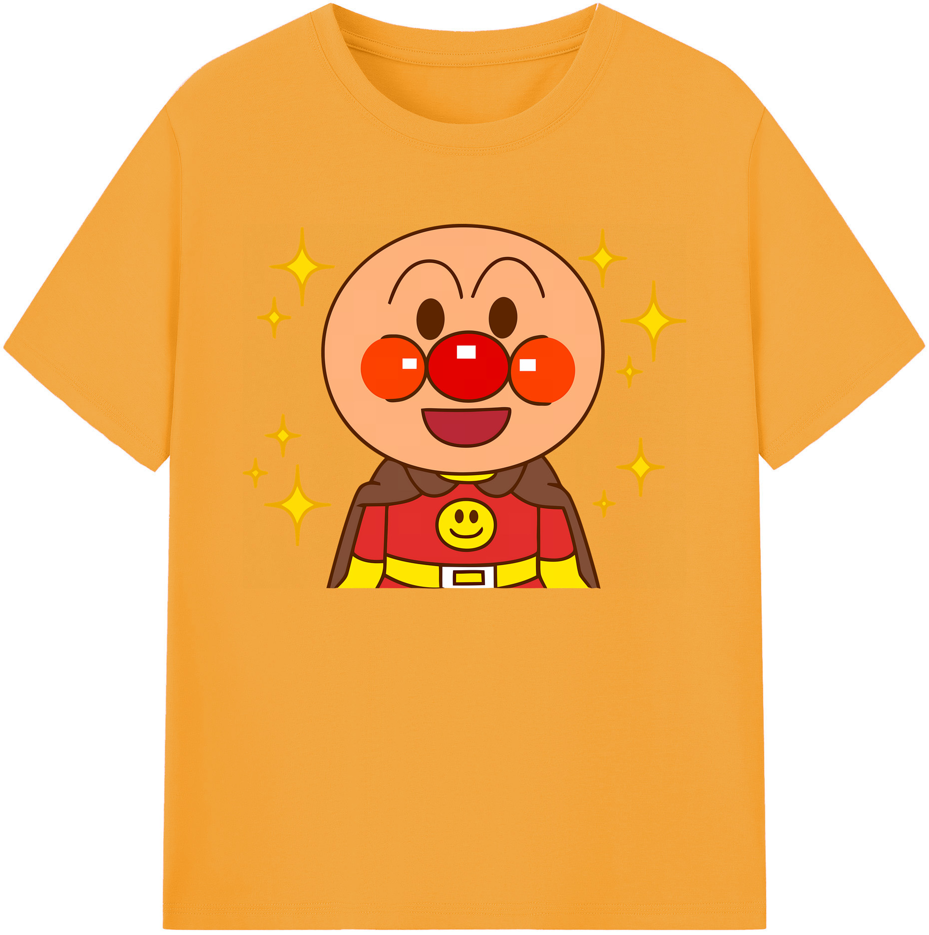 （画像用） アンパンマン Anpanman 綿100％ メンズ半袖Tシャツ｜肌触りやわらか＆通気性