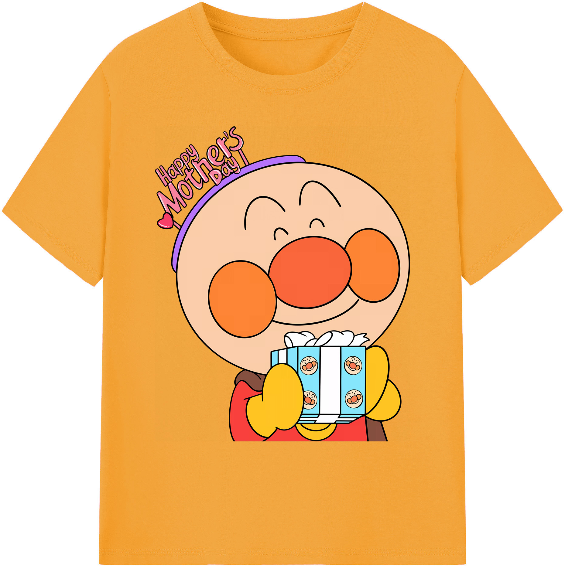 （画像用） アンパンマン Anpanman 綿100％ メンズ半袖Tシャツ｜肌触りやわらか＆通気性