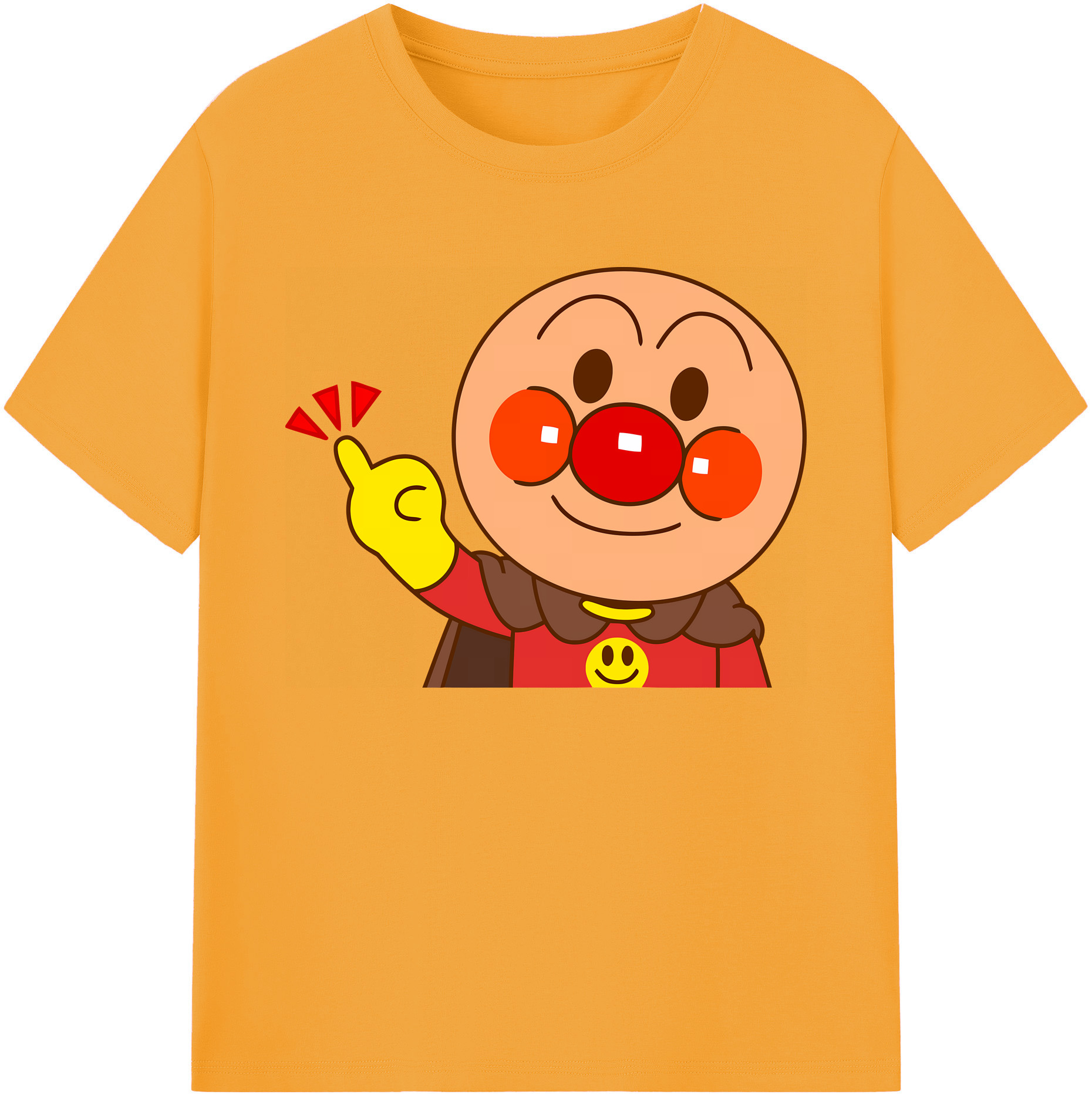 （画像用） アンパンマン Anpanman 綿100％ メンズ半袖Tシャツ｜肌触りやわらか＆通気性