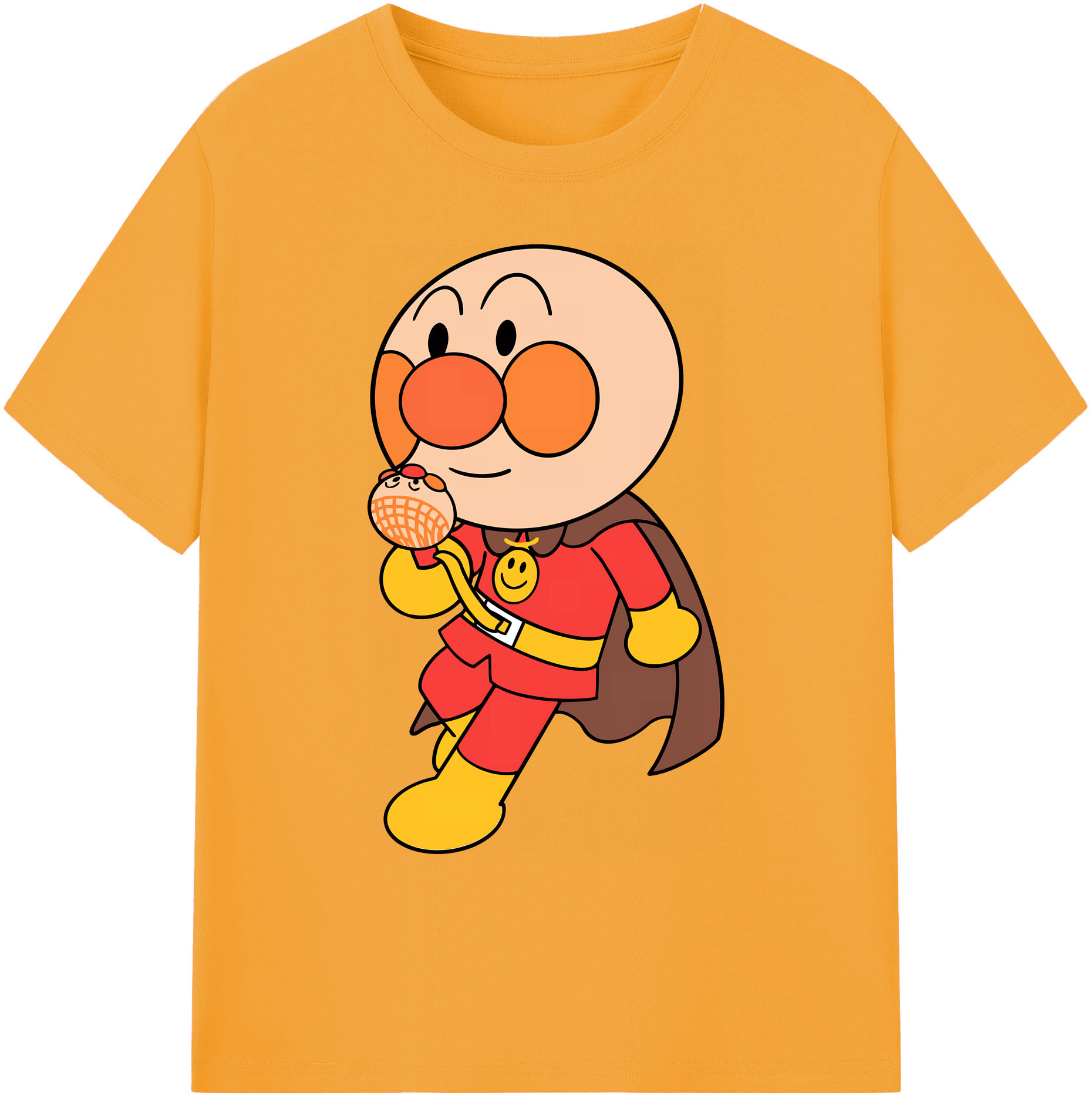 （画像用） アンパンマン Anpanman 綿100％ メンズ半袖Tシャツ｜肌触りやわらか＆通気性