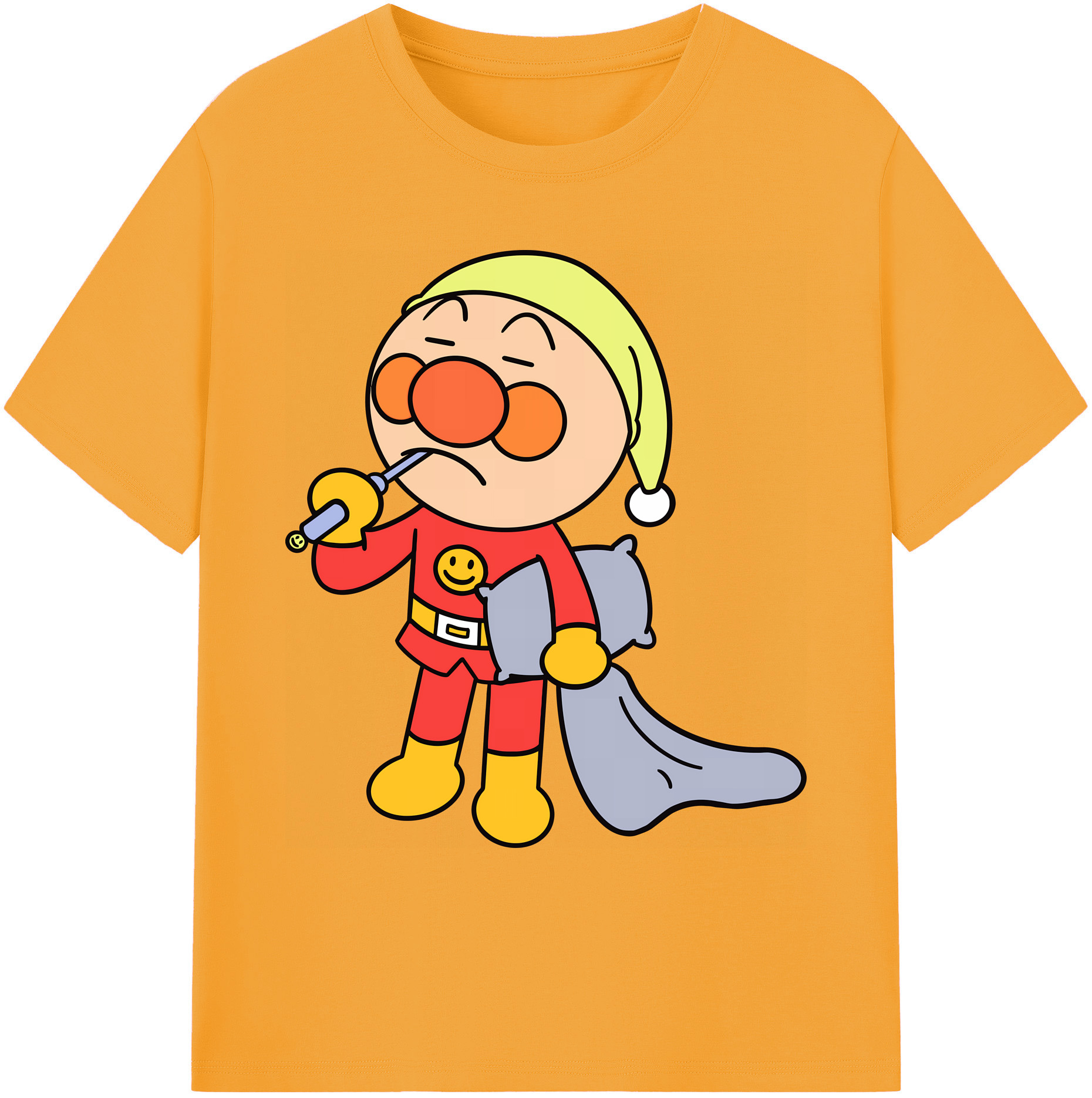 （画像用） アンパンマン Anpanman 綿100％ メンズ半袖Tシャツ｜肌触りやわらか＆通気性