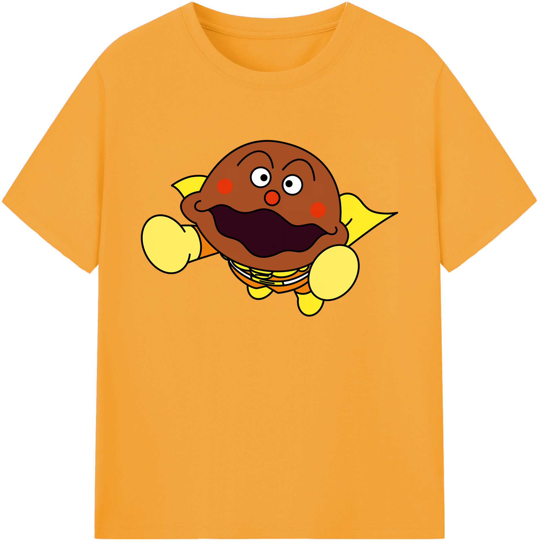 （画像用） アンパンマン Anpanman 綿100％ メンズ半袖Tシャツ｜肌触りやわらか＆通気性