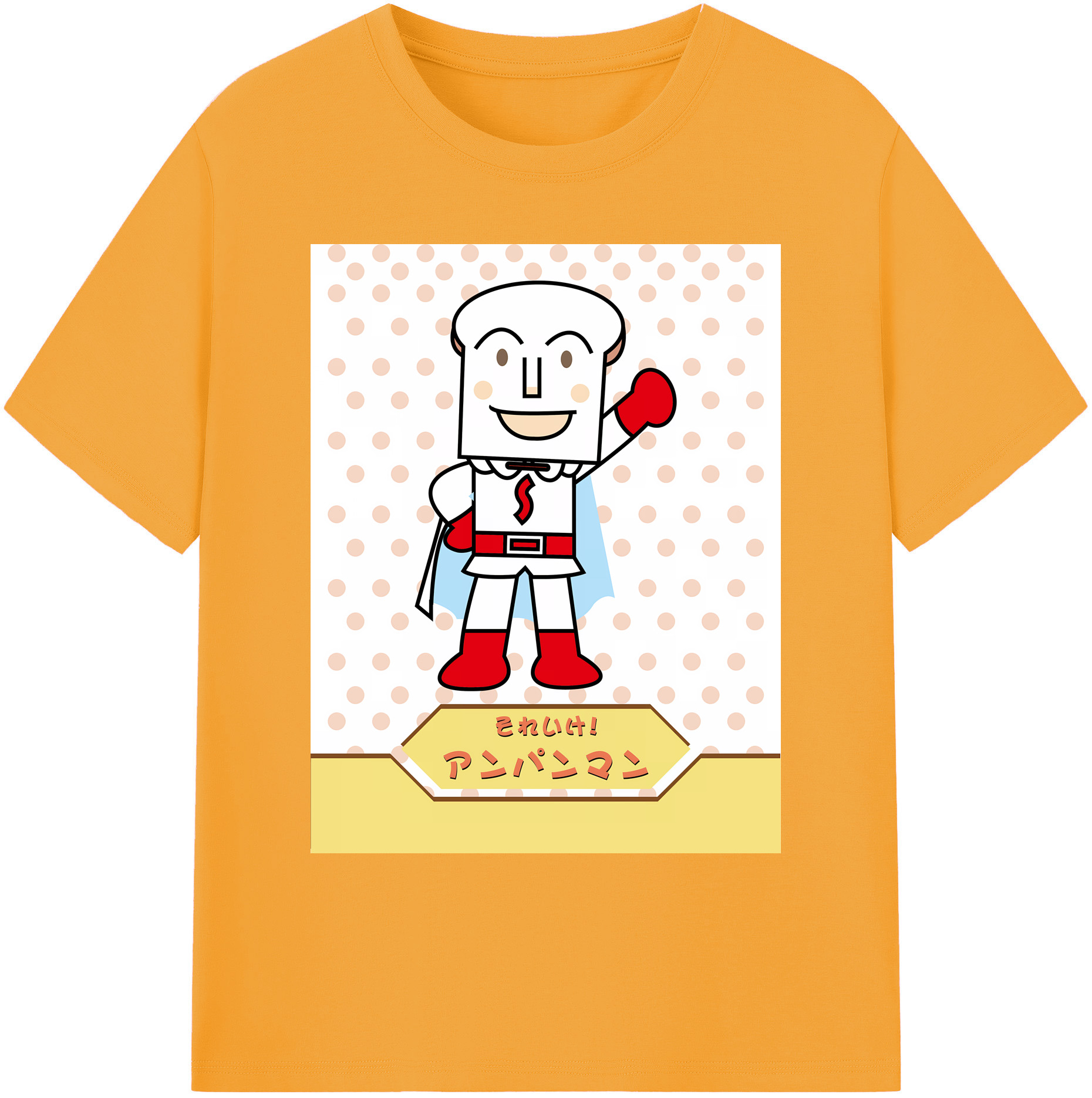 （画像用） アンパンマン Anpanman 綿100％ メンズ半袖Tシャツ｜肌触りやわらか＆通気性