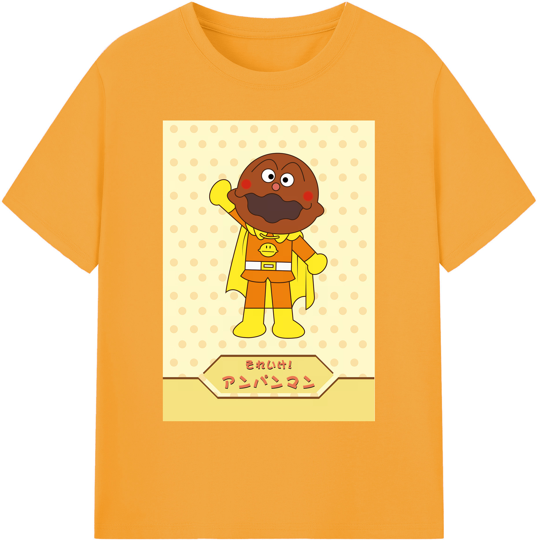 （画像用） アンパンマン Anpanman 綿100％ メンズ半袖Tシャツ｜肌触りやわらか＆通気性