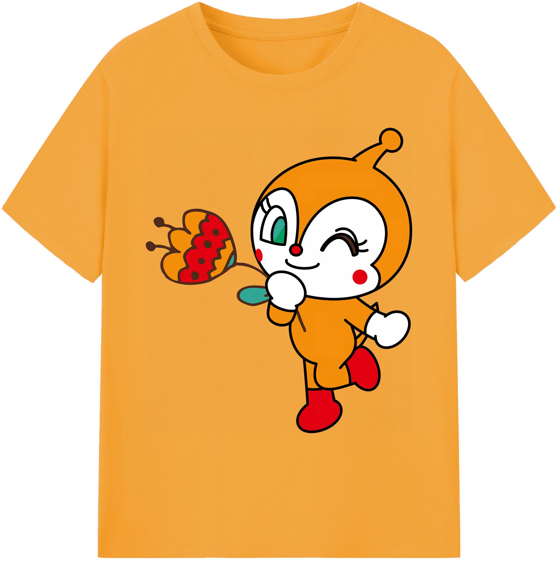 （画像用） アンパンマン Anpanman 綿100％ メンズ半袖Tシャツ｜肌触りやわらか＆通気性