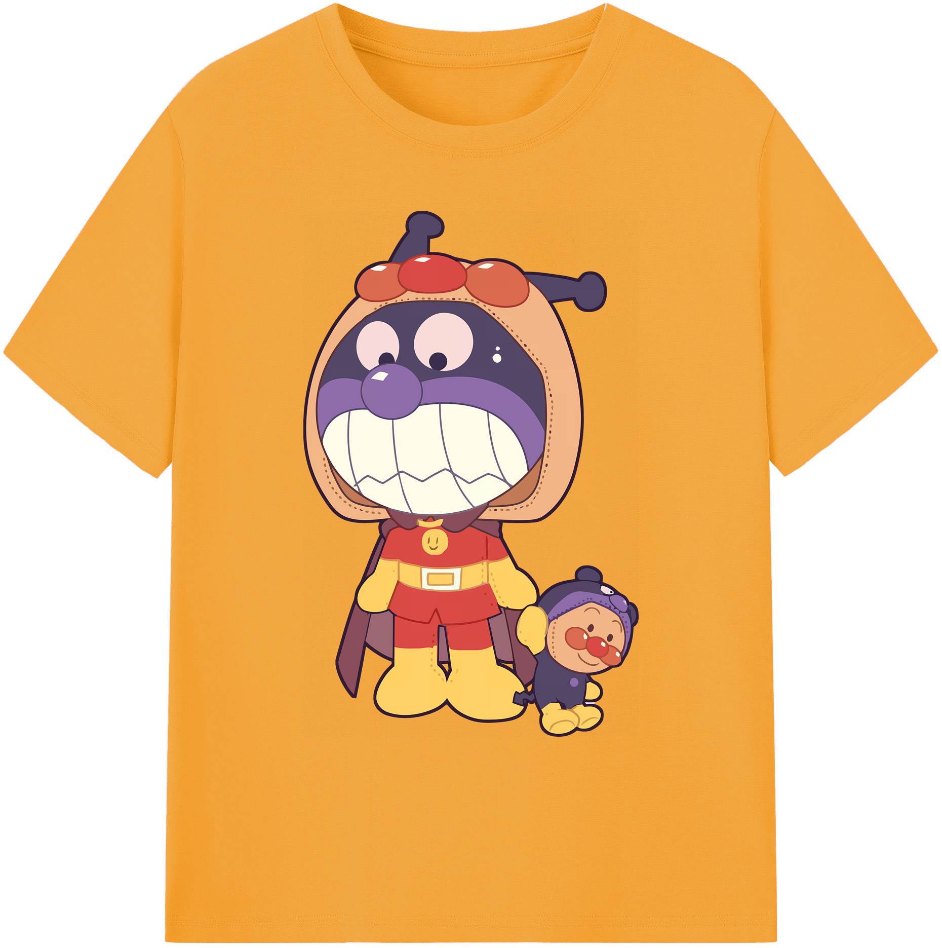 （画像用） アンパンマン Anpanman 綿100％ メンズ半袖Tシャツ｜肌触りやわらか＆通気性