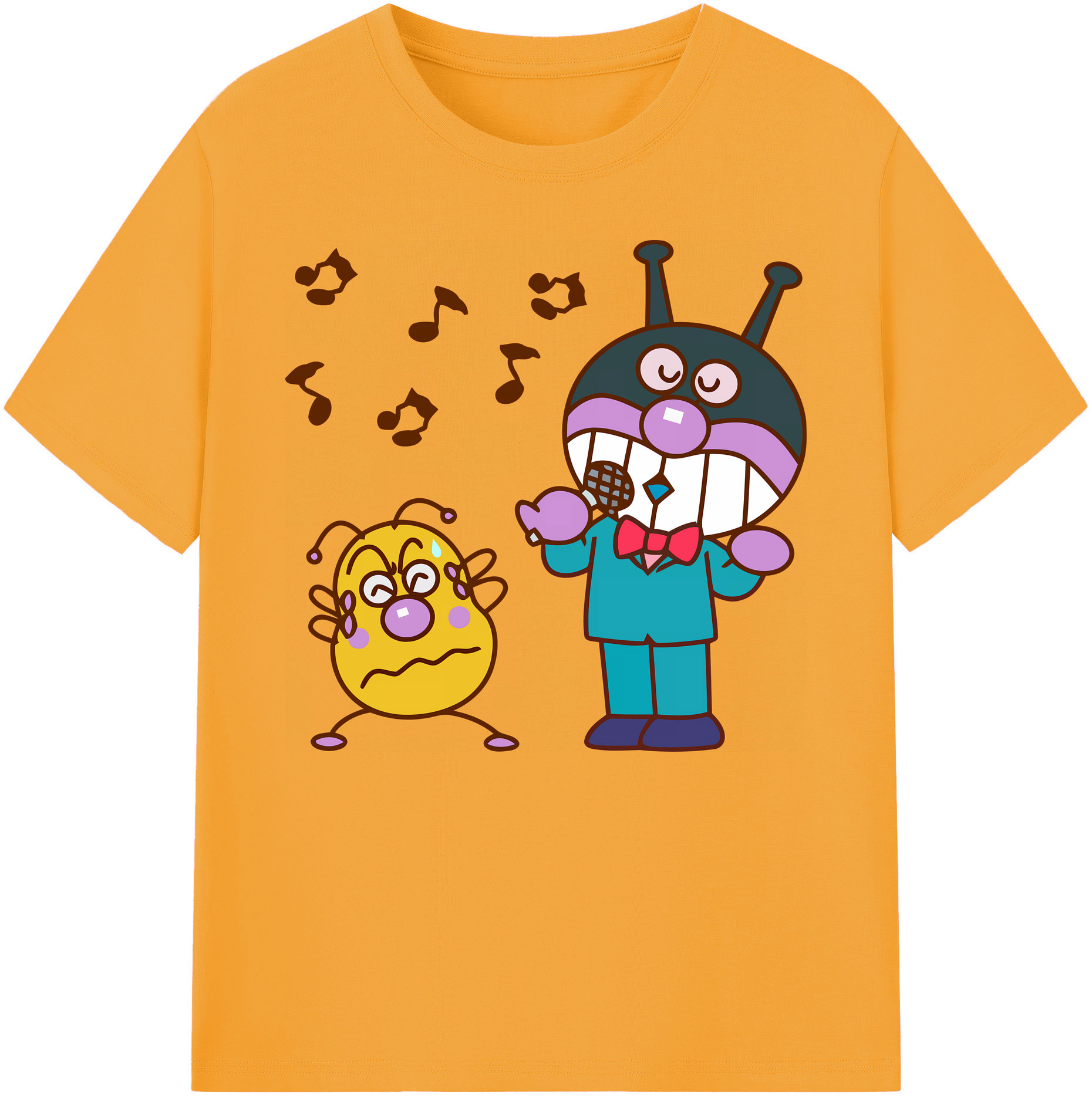 （画像用） アンパンマン Anpanman 綿100％ メンズ半袖Tシャツ｜肌触りやわらか＆通気性