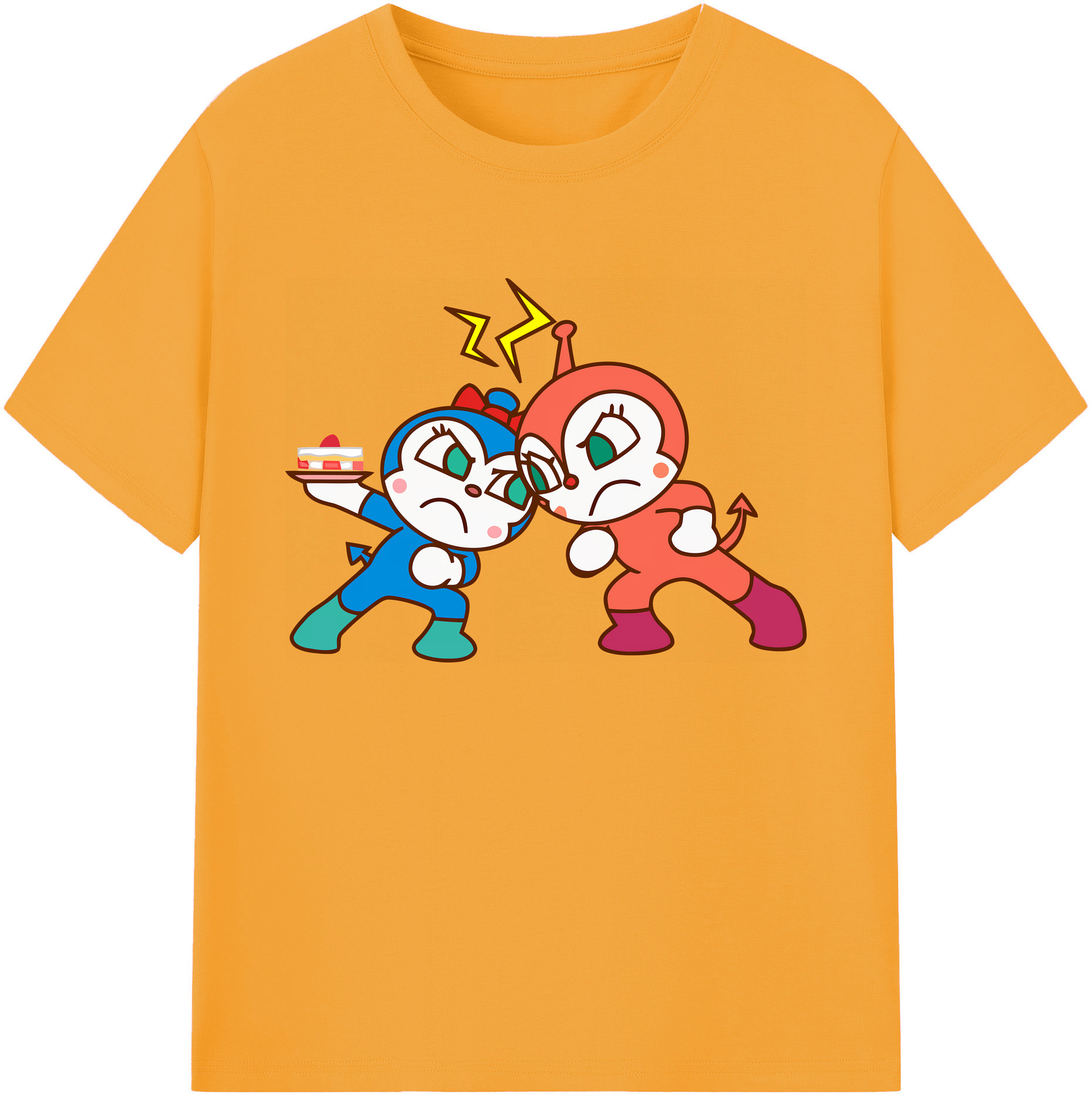 （画像用） アンパンマン Anpanman 綿100％ メンズ半袖Tシャツ｜肌触りやわらか＆通気性