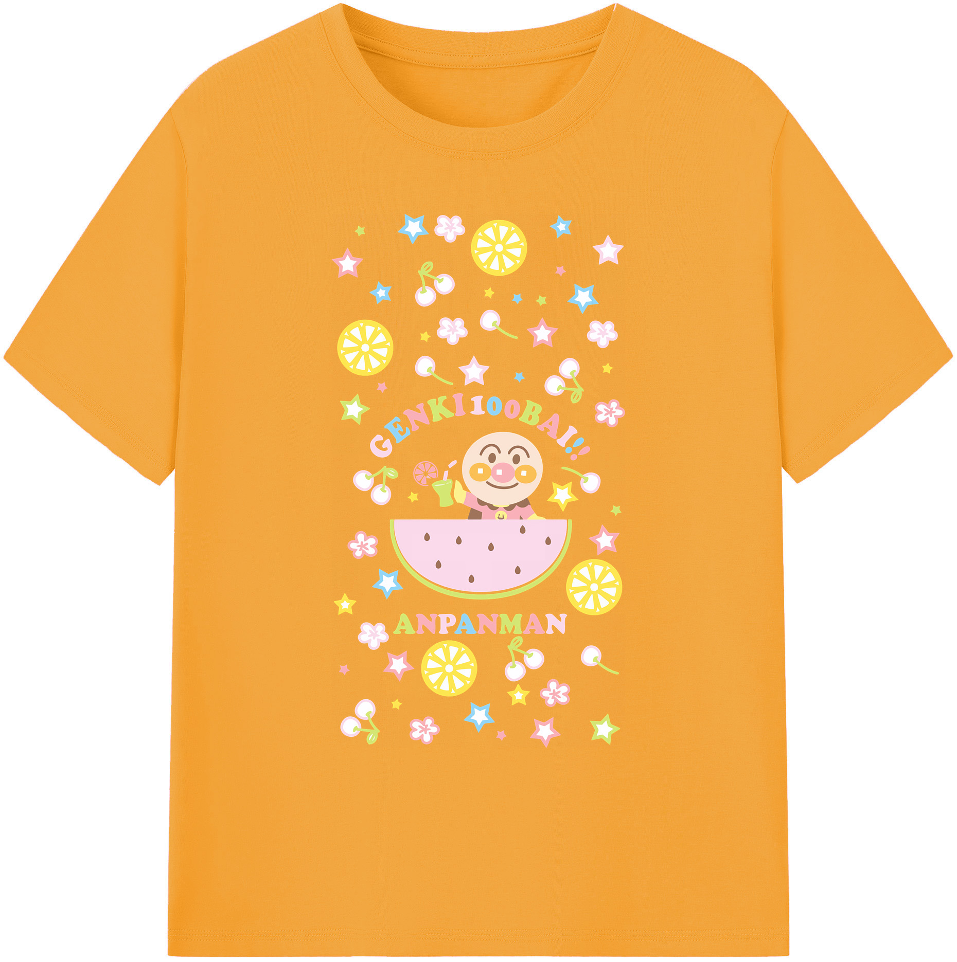 （画像用） アンパンマン Anpanman 綿100％ メンズ半袖Tシャツ｜肌触りやわらか＆通気性
