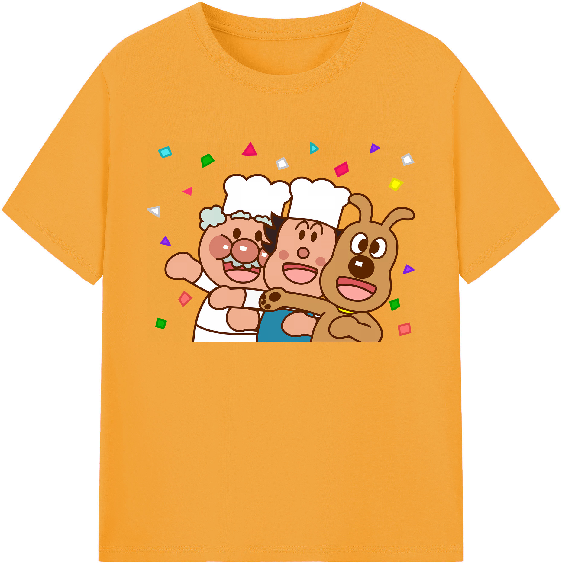 （画像用） アンパンマン Anpanman 綿100％ メンズ半袖Tシャツ｜肌触りやわらか＆通気性