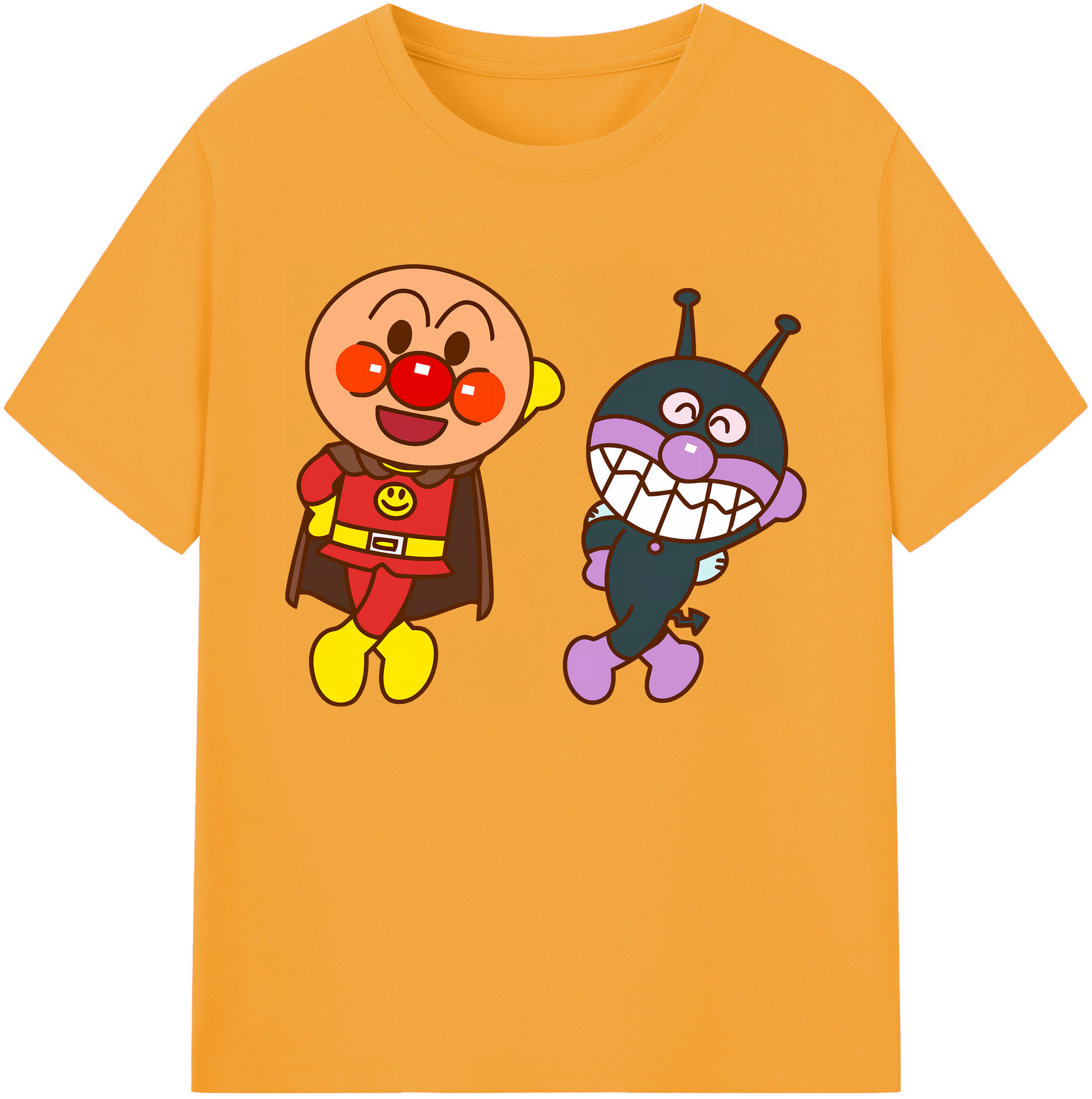 （画像用） アンパンマン Anpanman 綿100％ メンズ半袖Tシャツ｜肌触りやわらか＆通気性