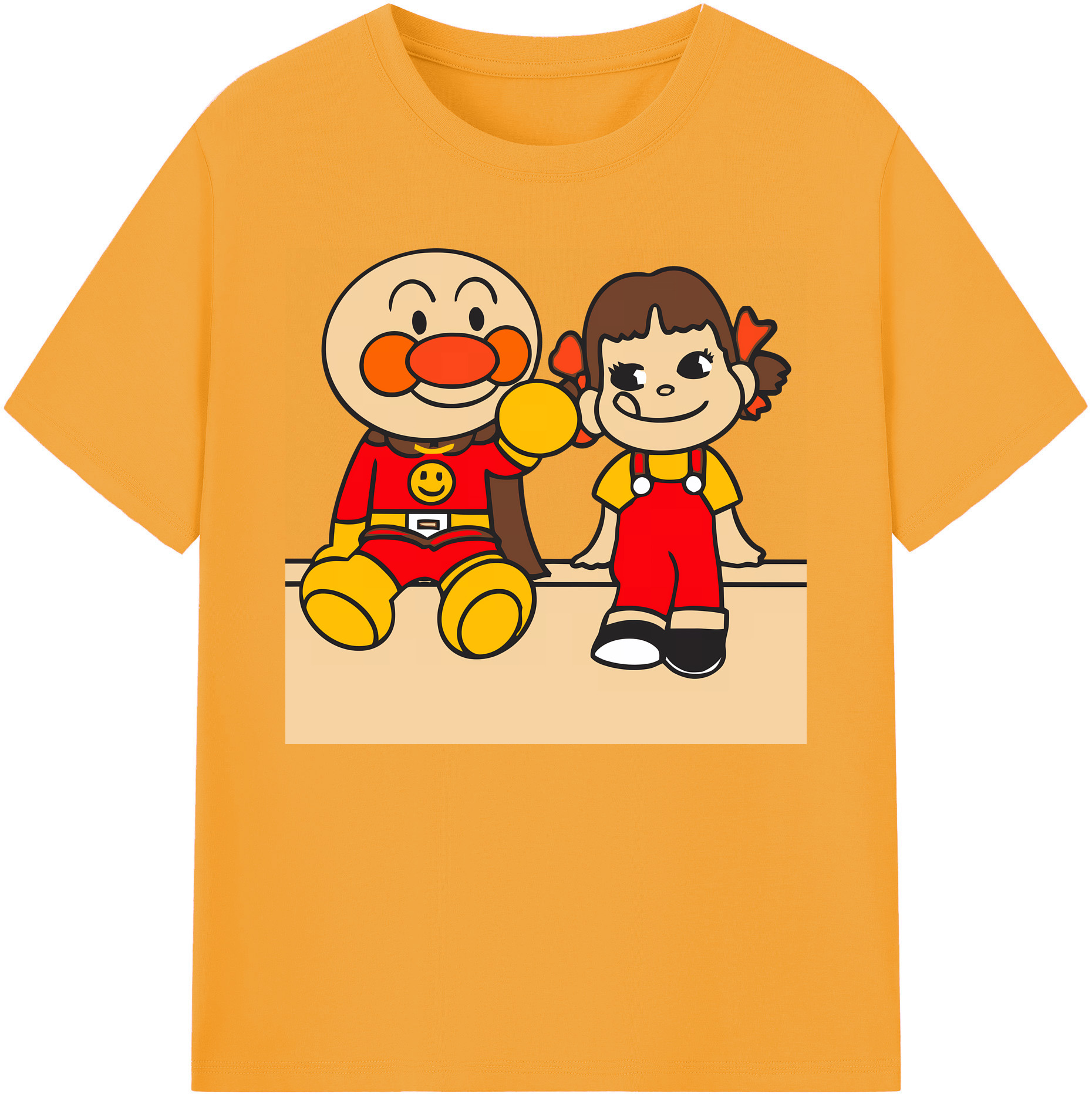 （画像用） アンパンマン Anpanman 綿100％ メンズ半袖Tシャツ｜肌触りやわらか＆通気性
