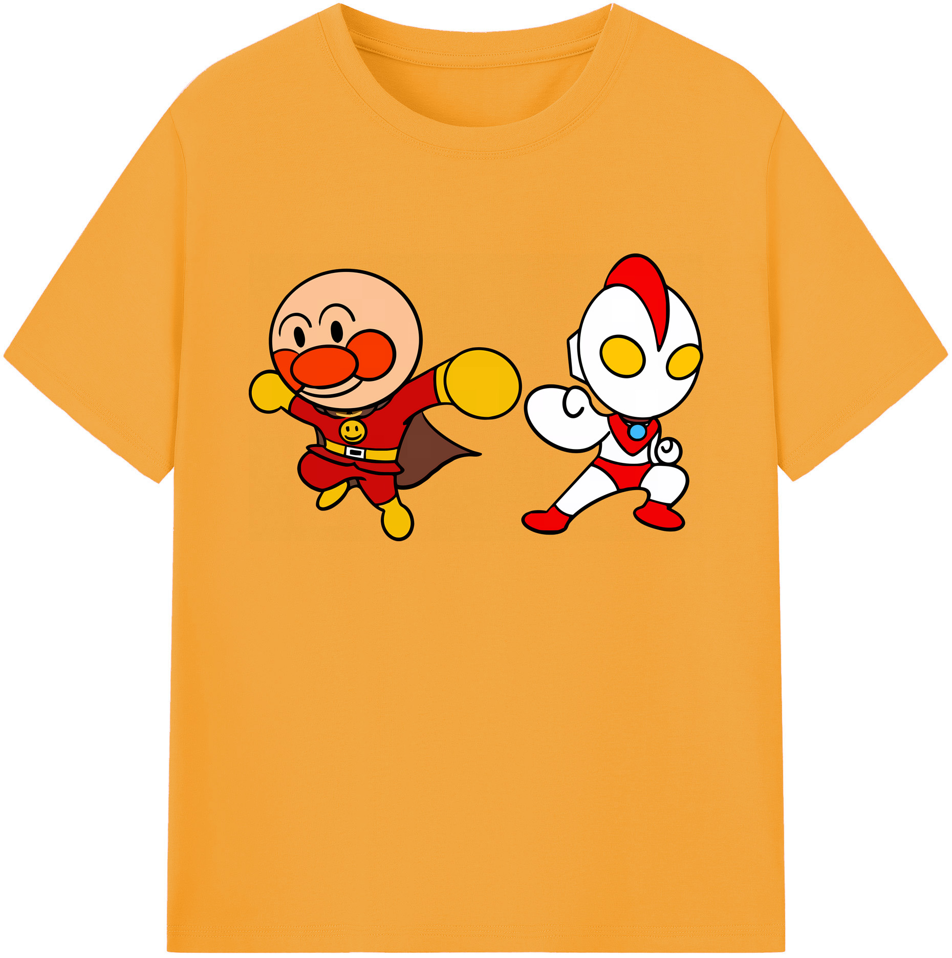 （画像用） アンパンマン Anpanman 綿100％ メンズ半袖Tシャツ｜肌触りやわらか＆通気性
