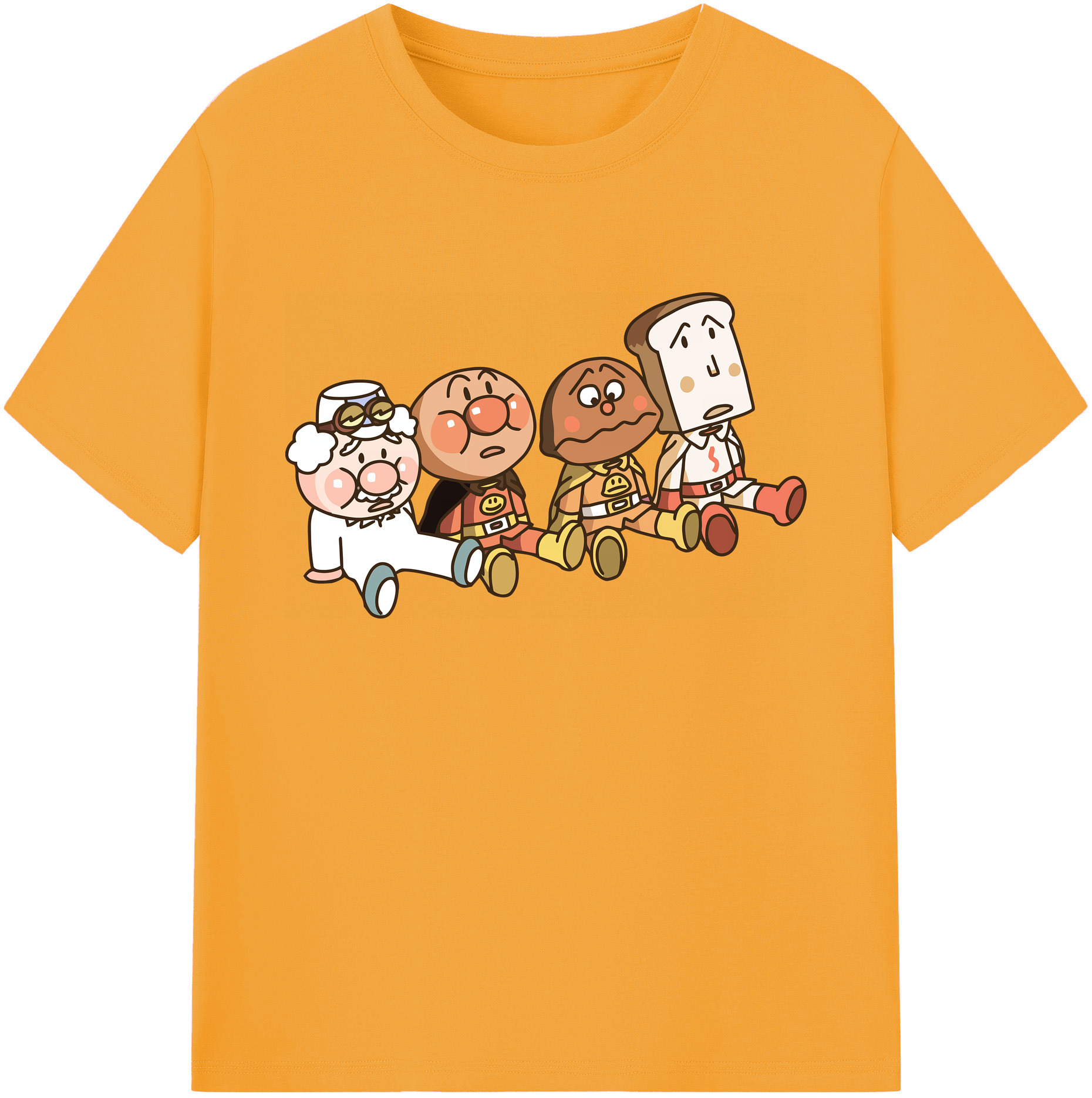 （画像用） アンパンマン Anpanman 綿100％ メンズ半袖Tシャツ｜肌触りやわらか＆通気性