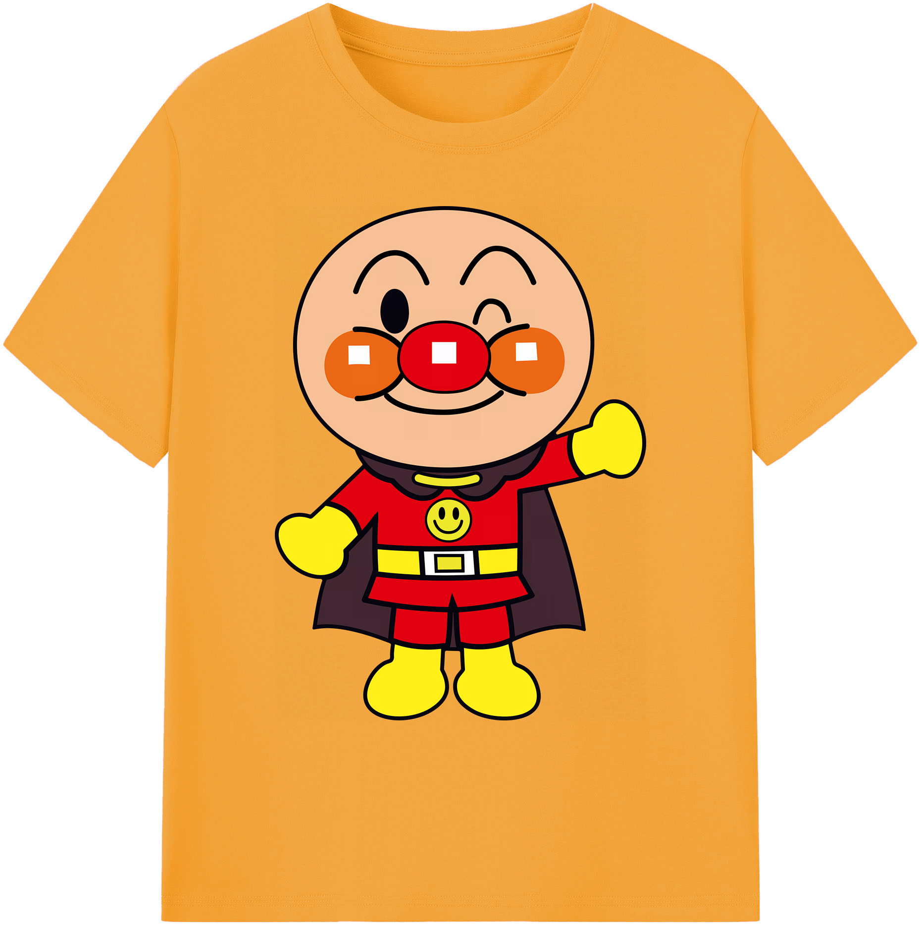 （画像用） アンパンマン Anpanman 綿100％ メンズ半袖Tシャツ｜肌触りやわらか＆通気性