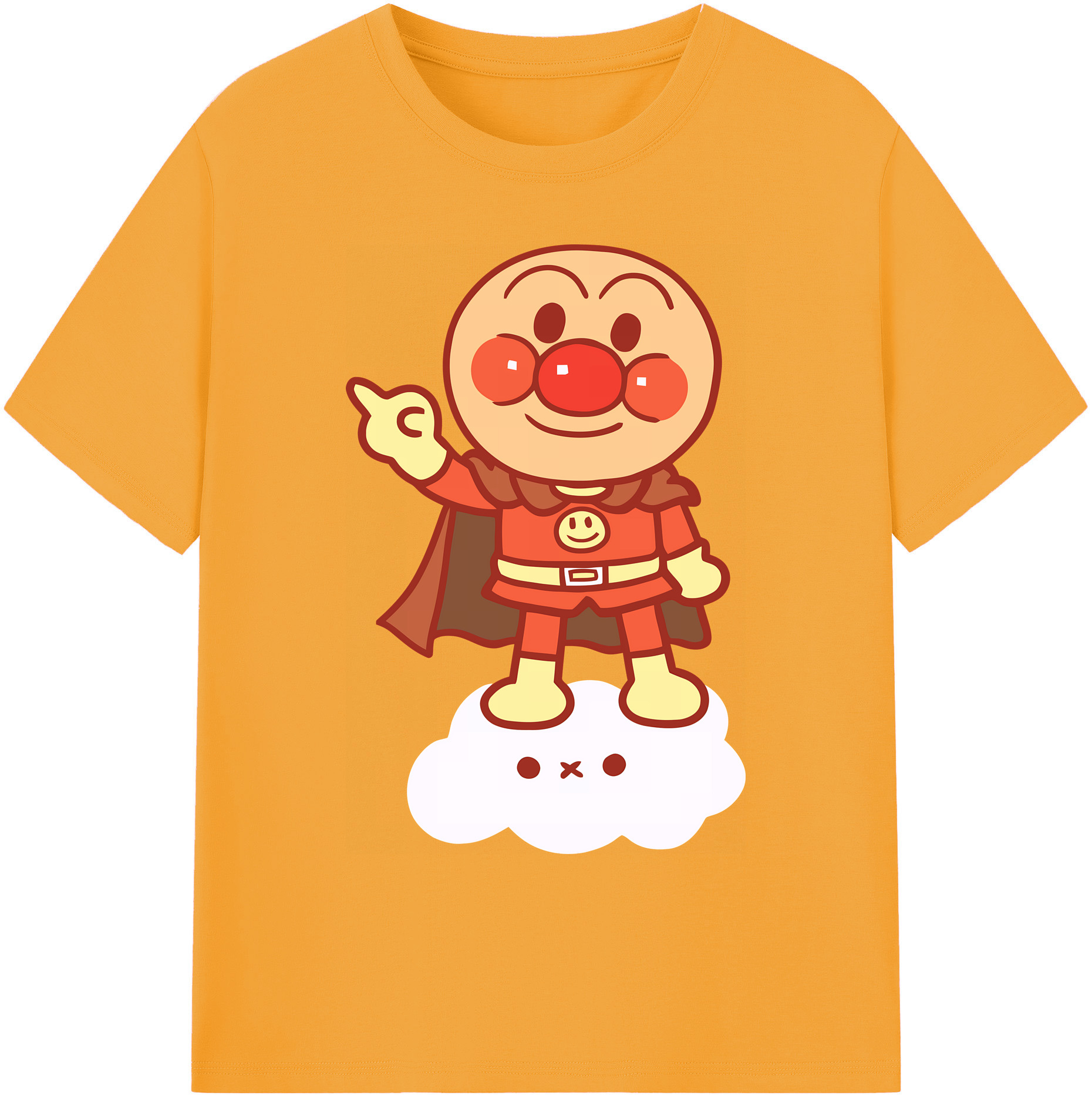 （画像用） アンパンマン Anpanman 綿100％ メンズ半袖Tシャツ｜肌触りやわらか＆通気性
