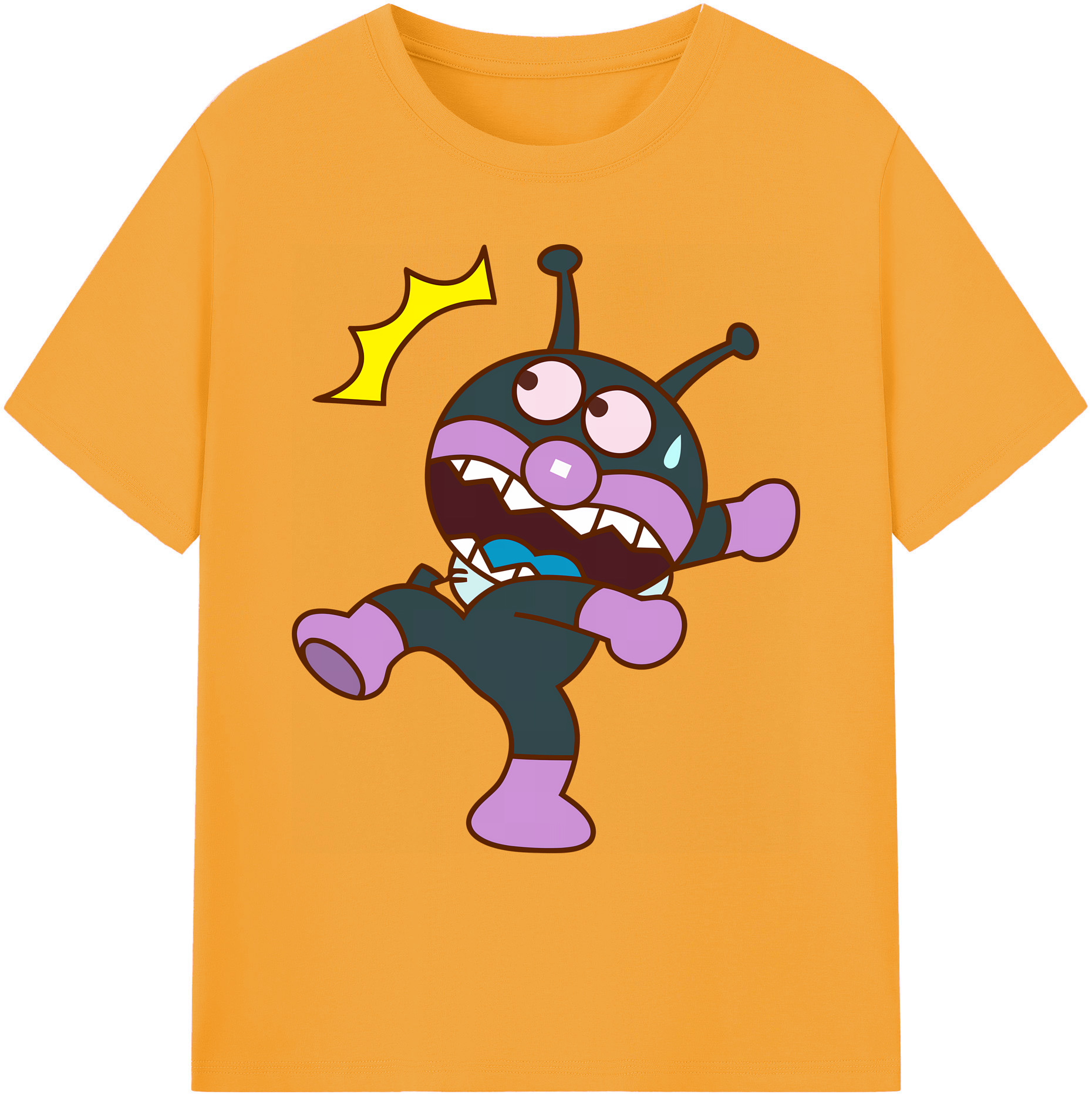 （画像用） アンパンマン Anpanman 綿100％ メンズ半袖Tシャツ｜肌触りやわらか＆通気性