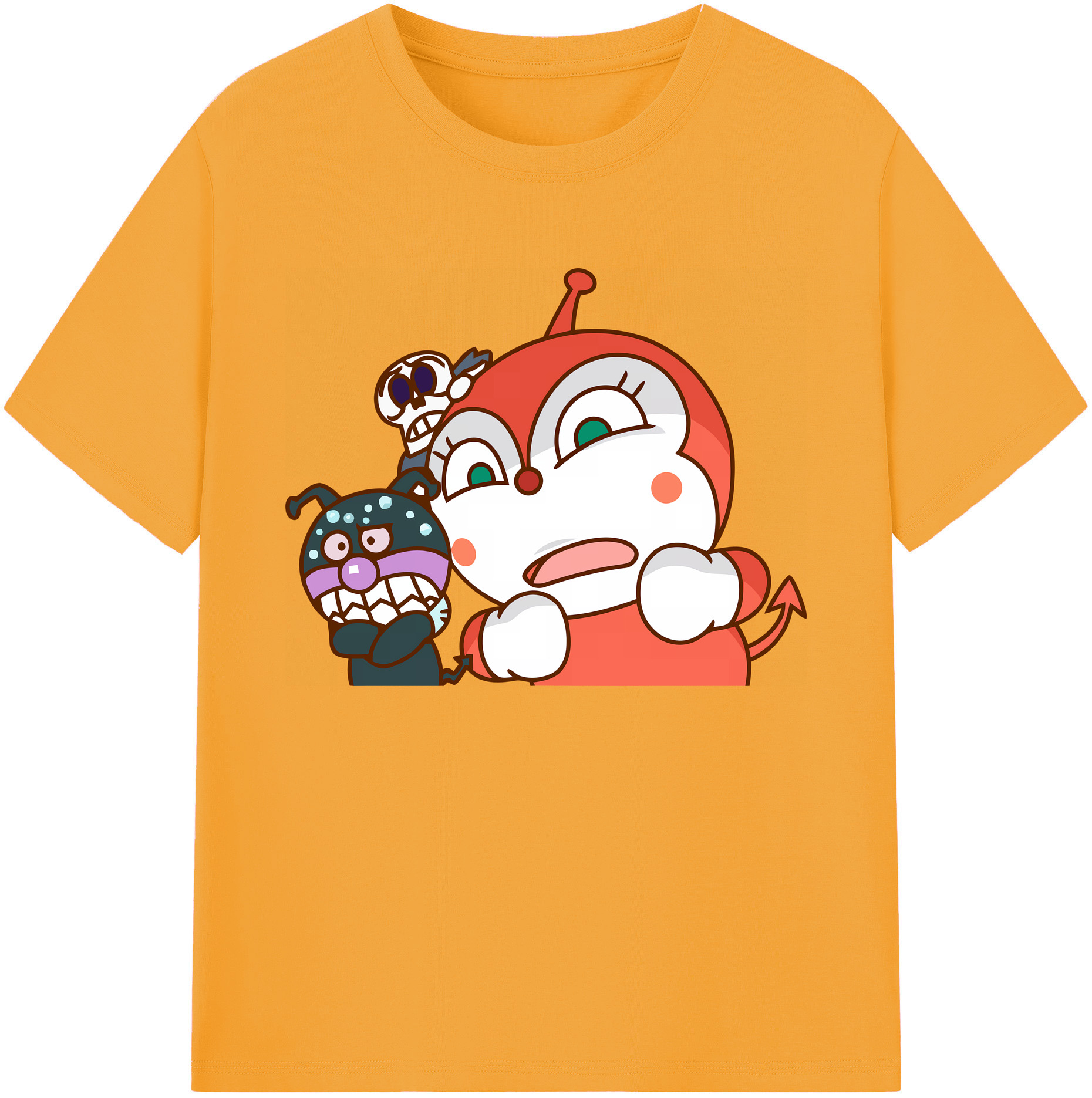 （画像用） アンパンマン Anpanman 綿100％ メンズ半袖Tシャツ｜肌触りやわらか＆通気性