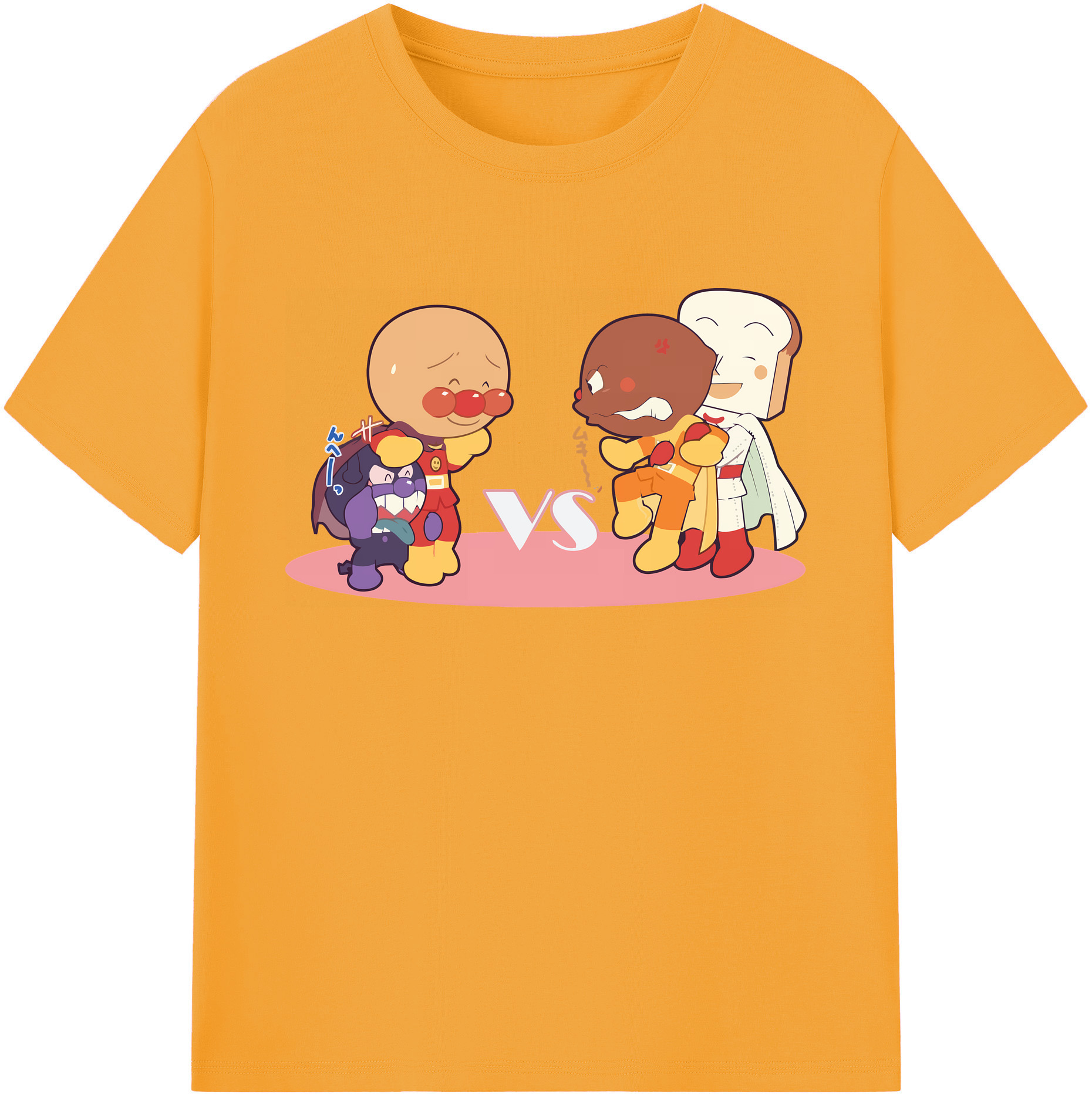 （画像用） アンパンマン Anpanman 綿100％ メンズ半袖Tシャツ｜肌触りやわらか＆通気性