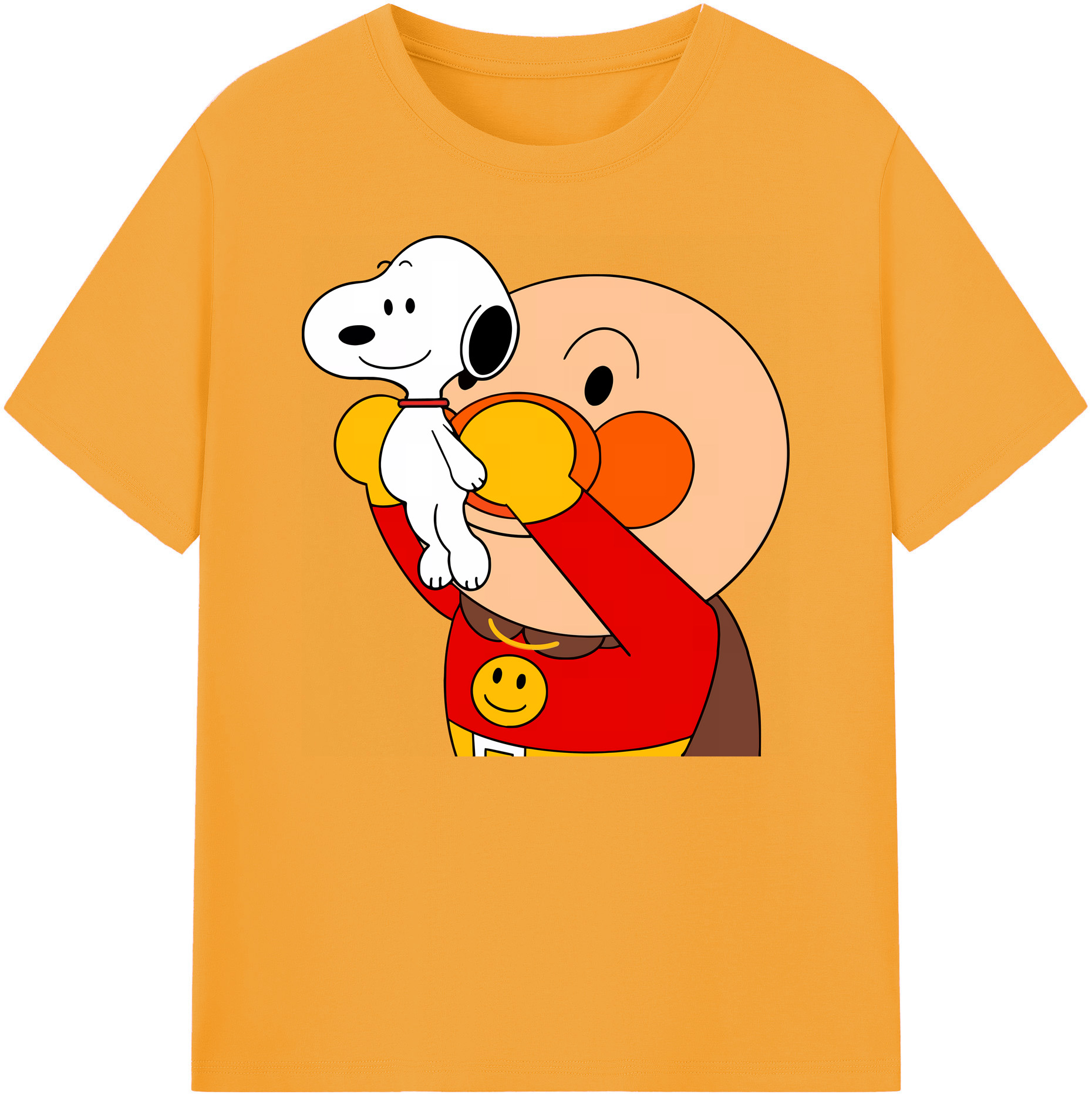 （画像用） アンパンマン Anpanman 綿100％ メンズ半袖Tシャツ｜肌触りやわらか＆通気性