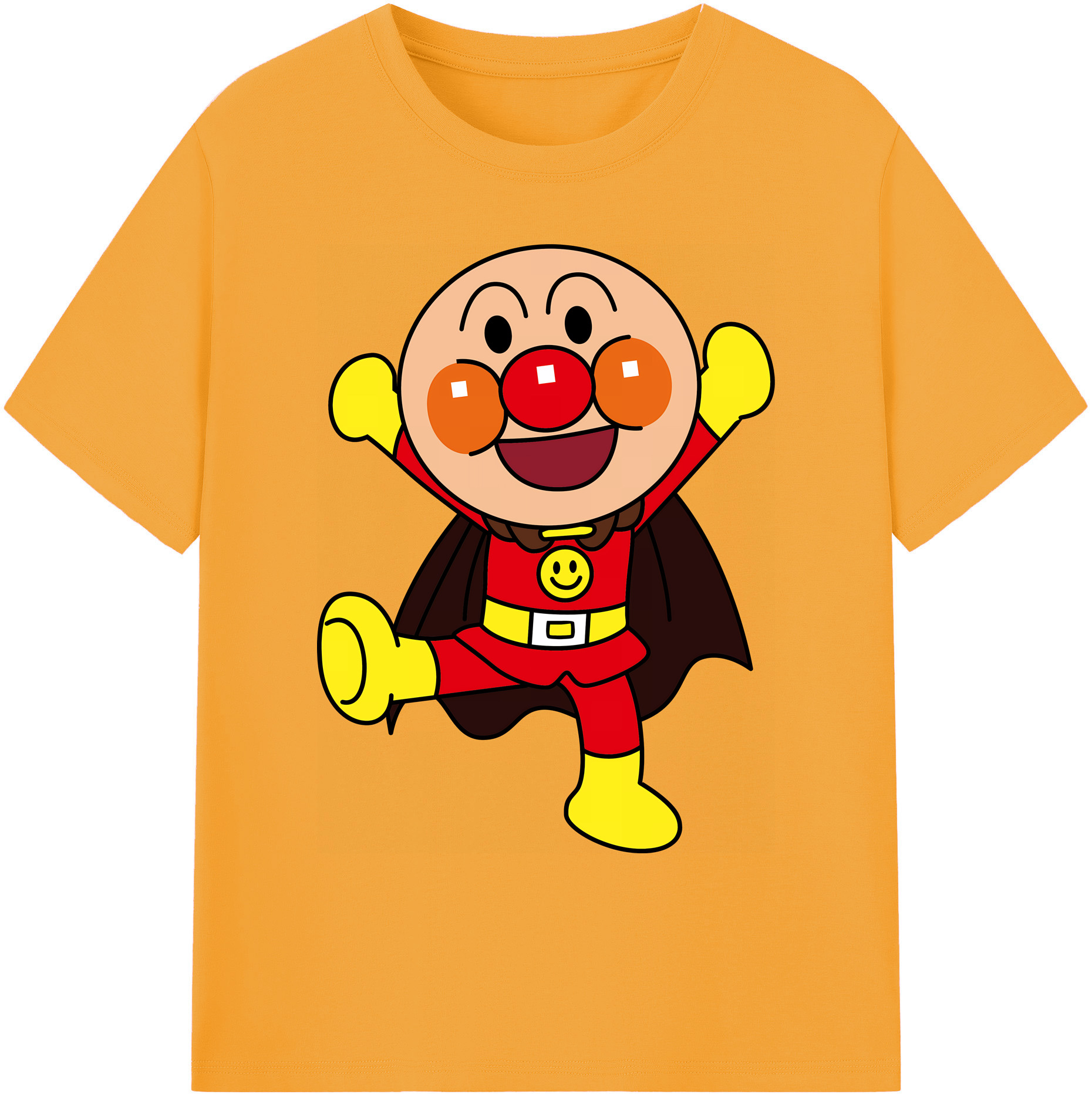 （画像用） アンパンマン Anpanman 綿100％ メンズ半袖Tシャツ｜肌触りやわらか＆通気性