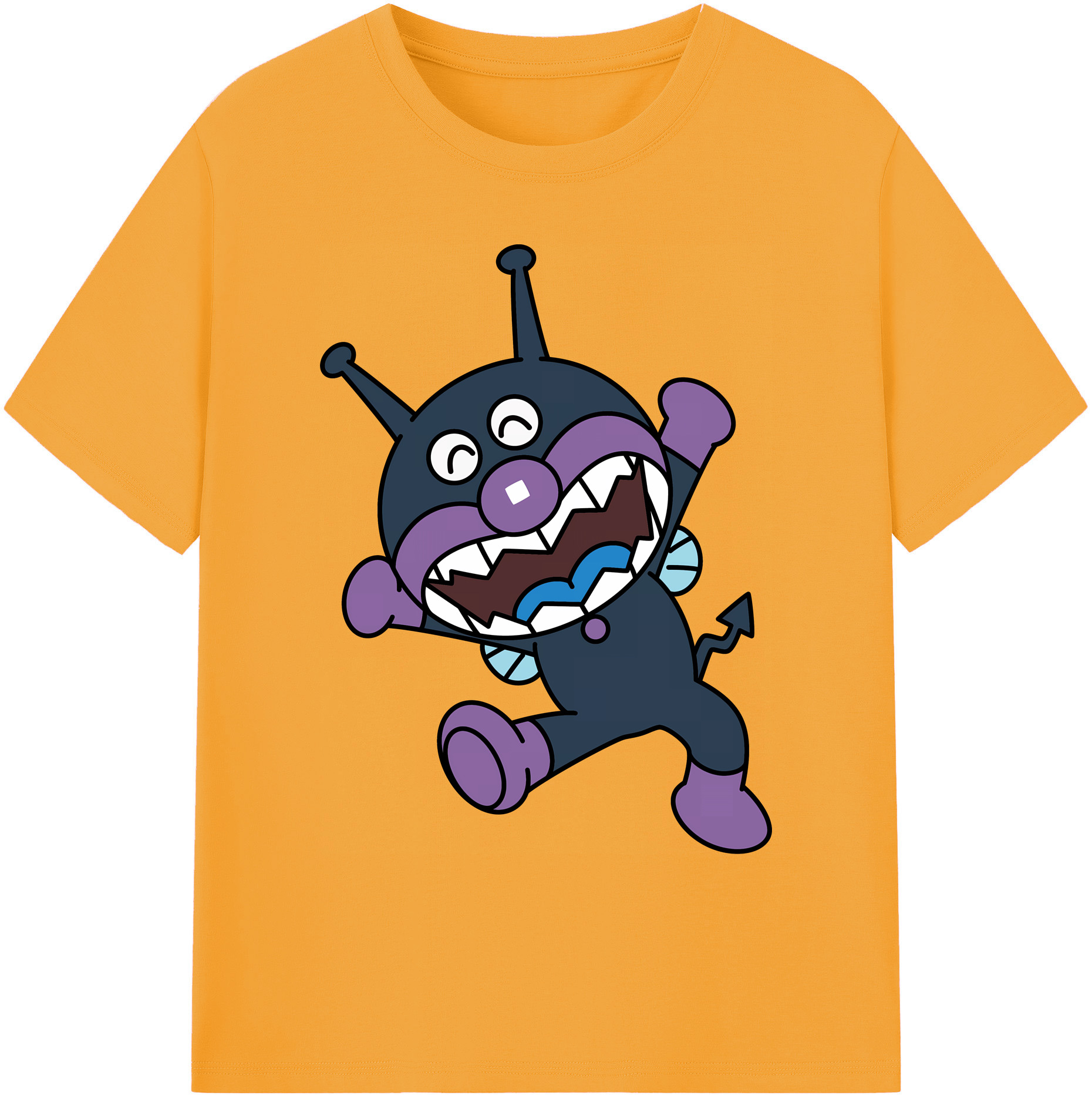 （画像用） アンパンマン Anpanman 綿100％ メンズ半袖Tシャツ｜肌触りやわらか＆通気性
