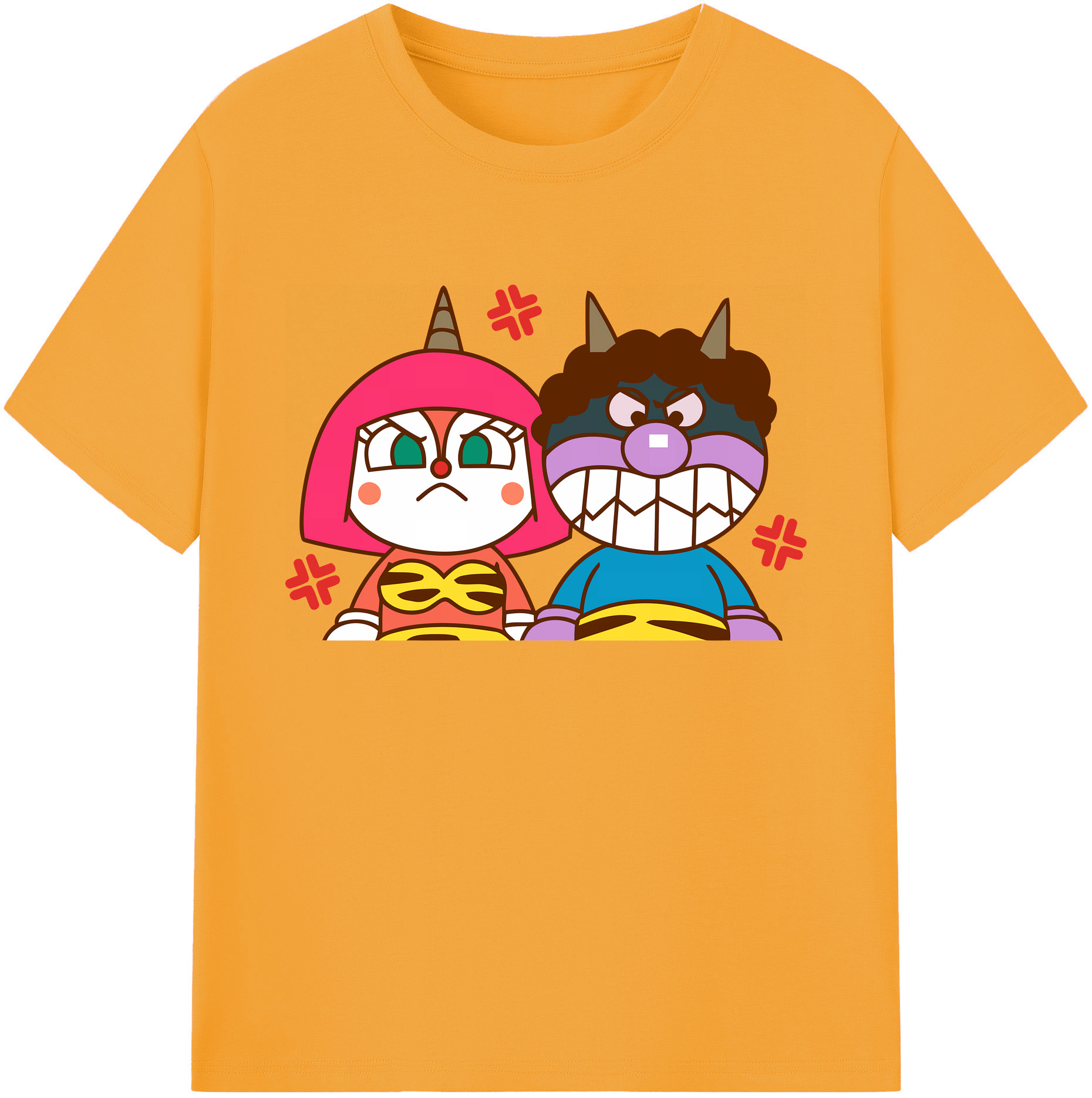 （画像用） アンパンマン Anpanman 綿100％ メンズ半袖Tシャツ｜肌触りやわらか＆通気性