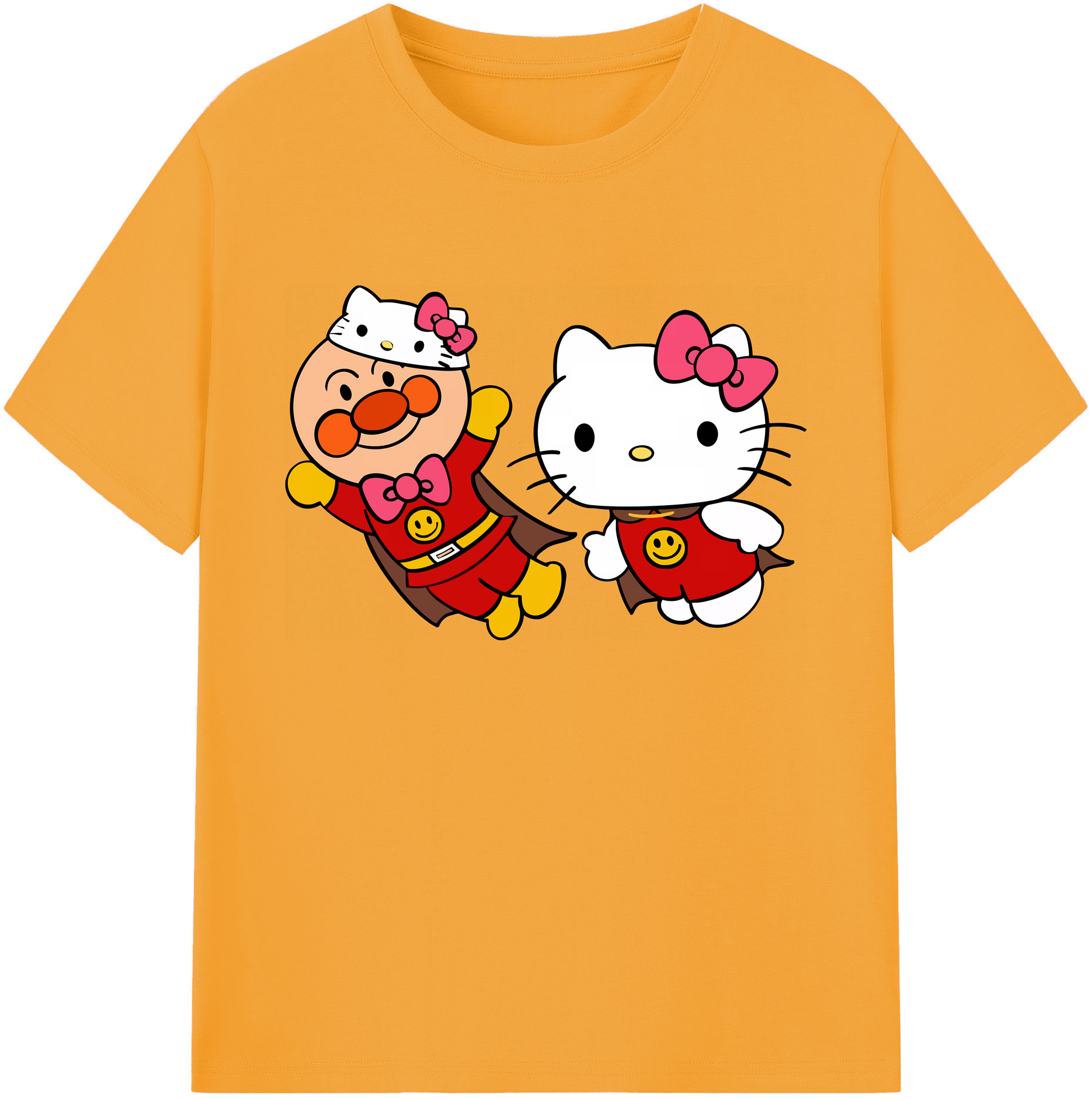 （画像用） アンパンマン Anpanman 綿100％ メンズ半袖Tシャツ｜肌触りやわらか＆通気性