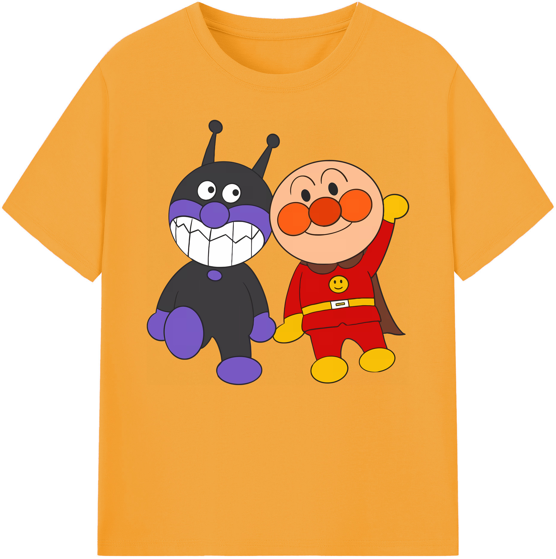 （画像用） アンパンマン Anpanman 綿100％ メンズ半袖Tシャツ｜肌触りやわらか＆通気性