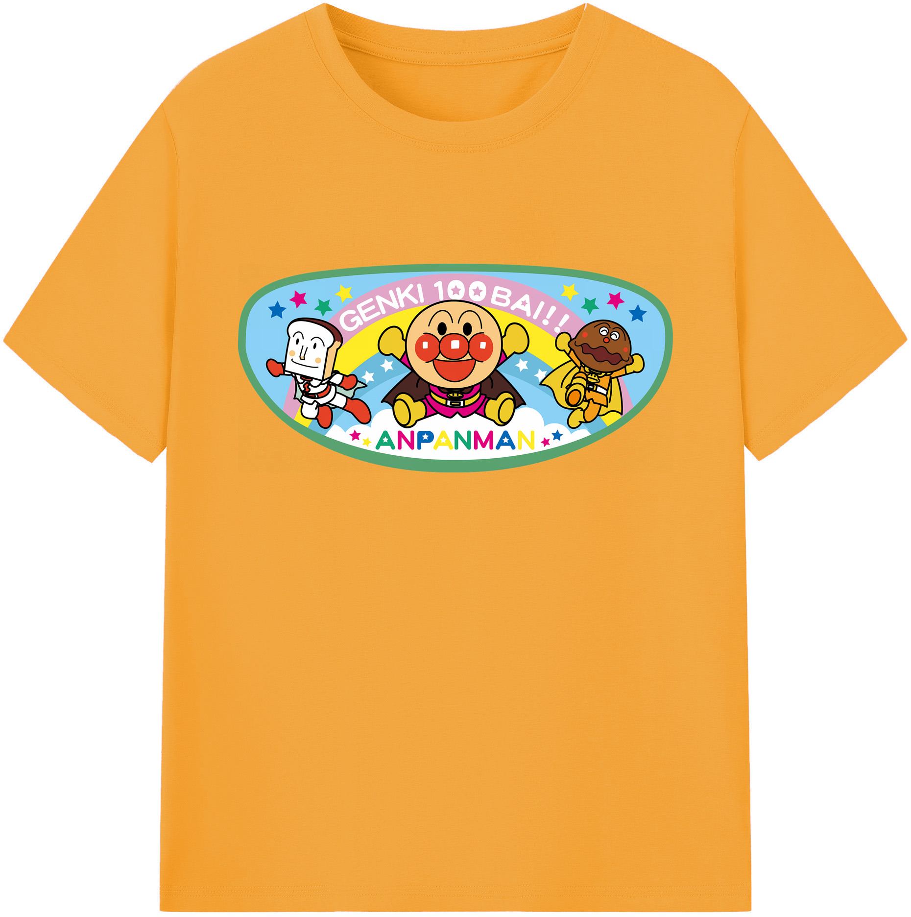 （画像用） アンパンマン Anpanman 綿100％ メンズ半袖Tシャツ｜肌触りやわらか＆通気性