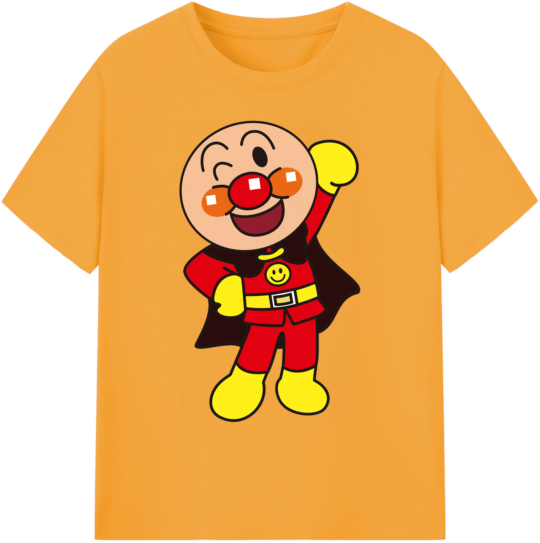 （画像用） アンパンマン Anpanman 綿100％ メンズ半袖Tシャツ｜肌触りやわらか＆通気性