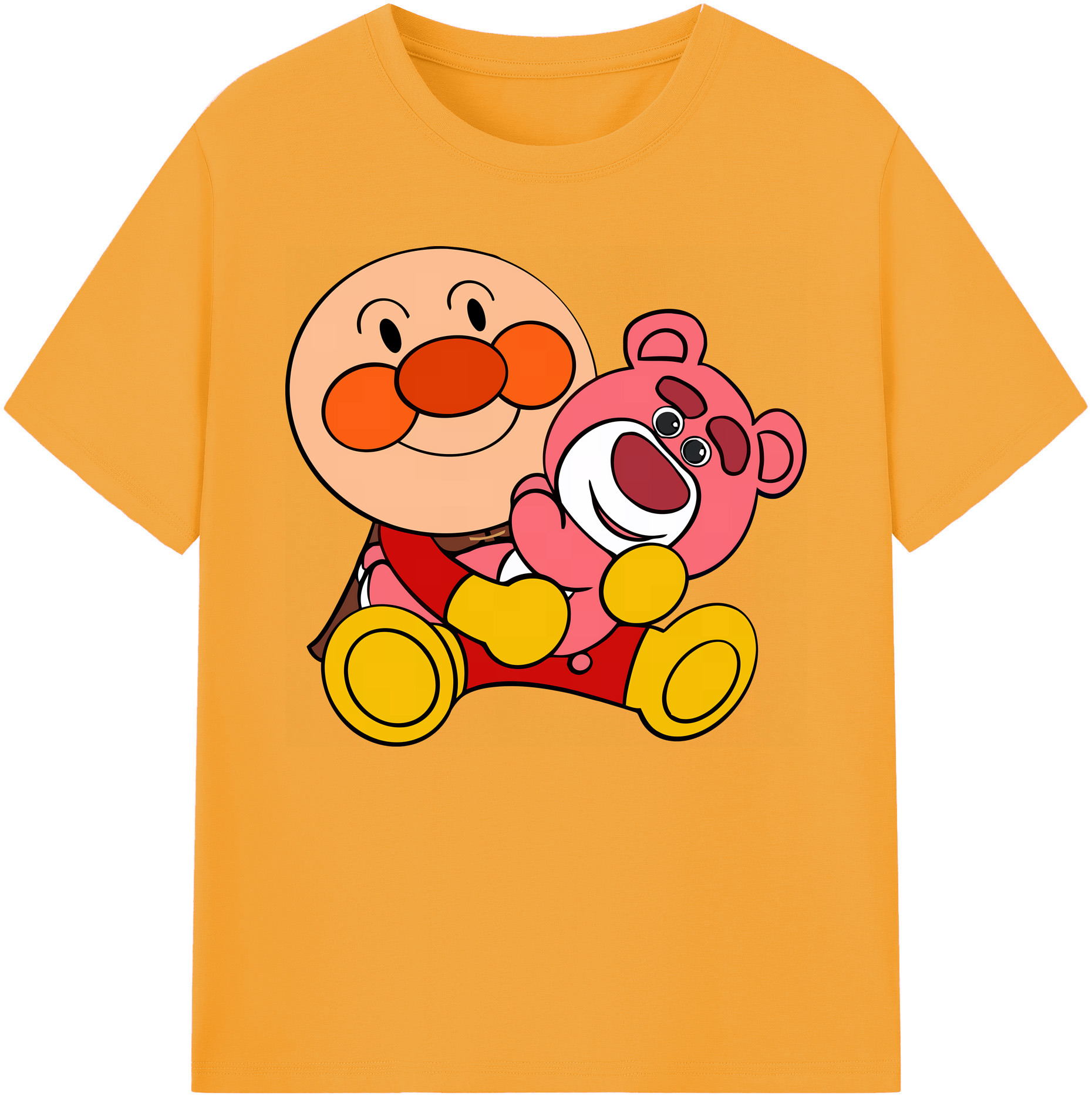 （画像用） アンパンマン Anpanman 綿100％ メンズ半袖Tシャツ｜肌触りやわらか＆通気性