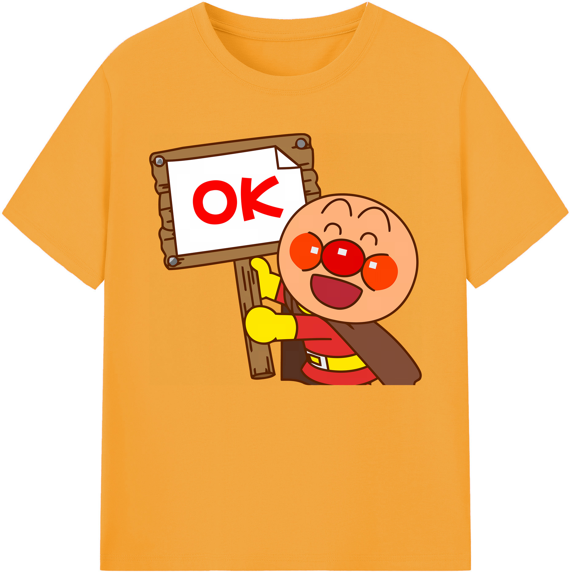 （画像用） アンパンマン Anpanman 綿100％ メンズ半袖Tシャツ｜肌触りやわらか＆通気性
